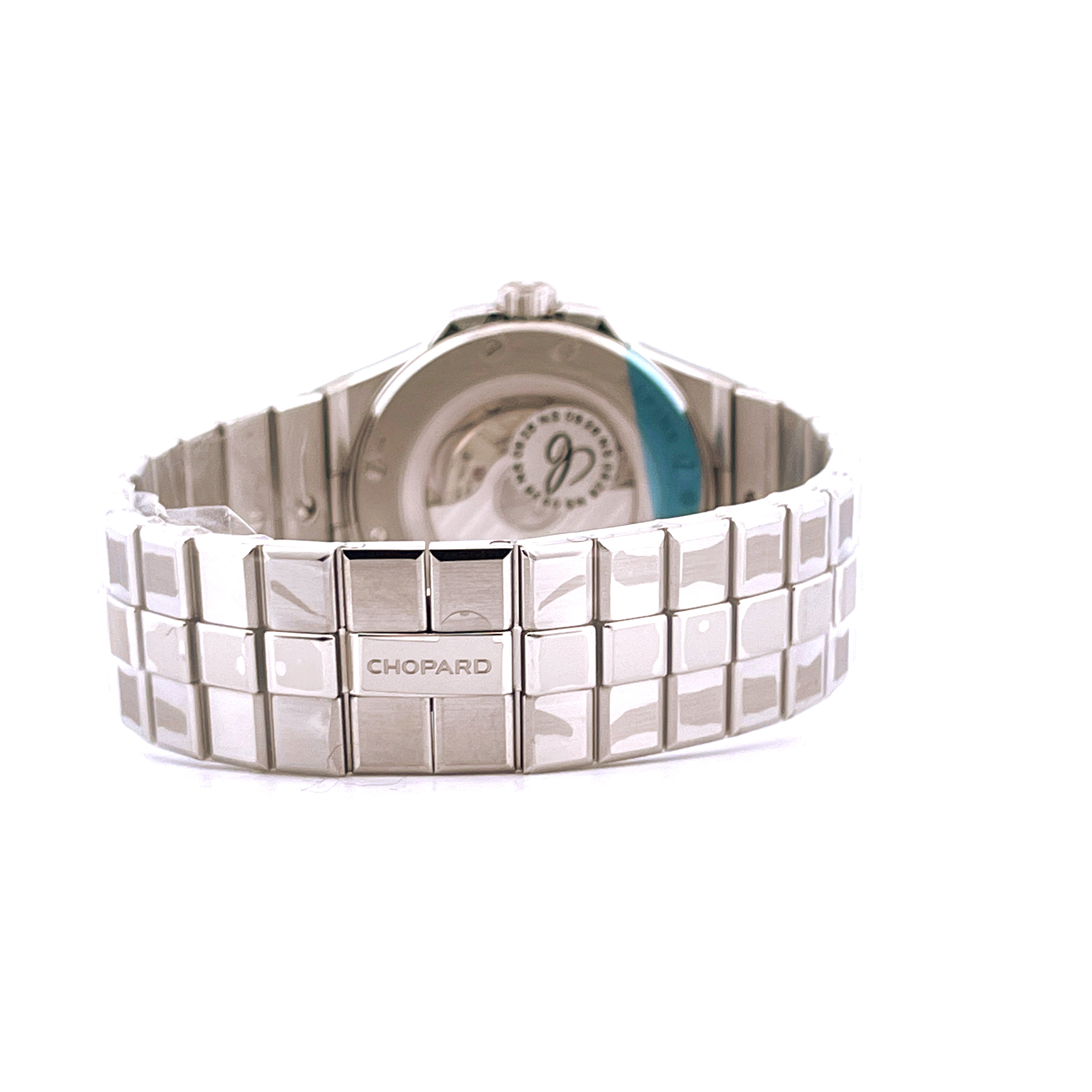 Chopard Alpine Eagle 33mm Rückansicht mit Edelstahlarmband