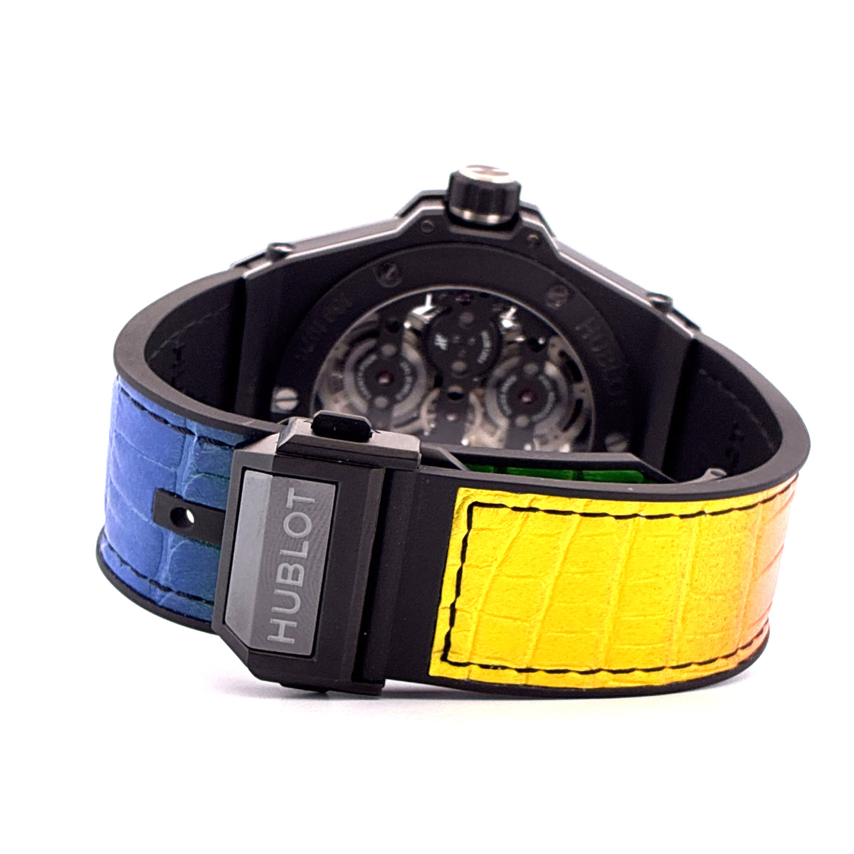 Big Bang Meca-10 / very good condt. / Rainbow strap / 10 days power reserve / skeleton / E-Warranty