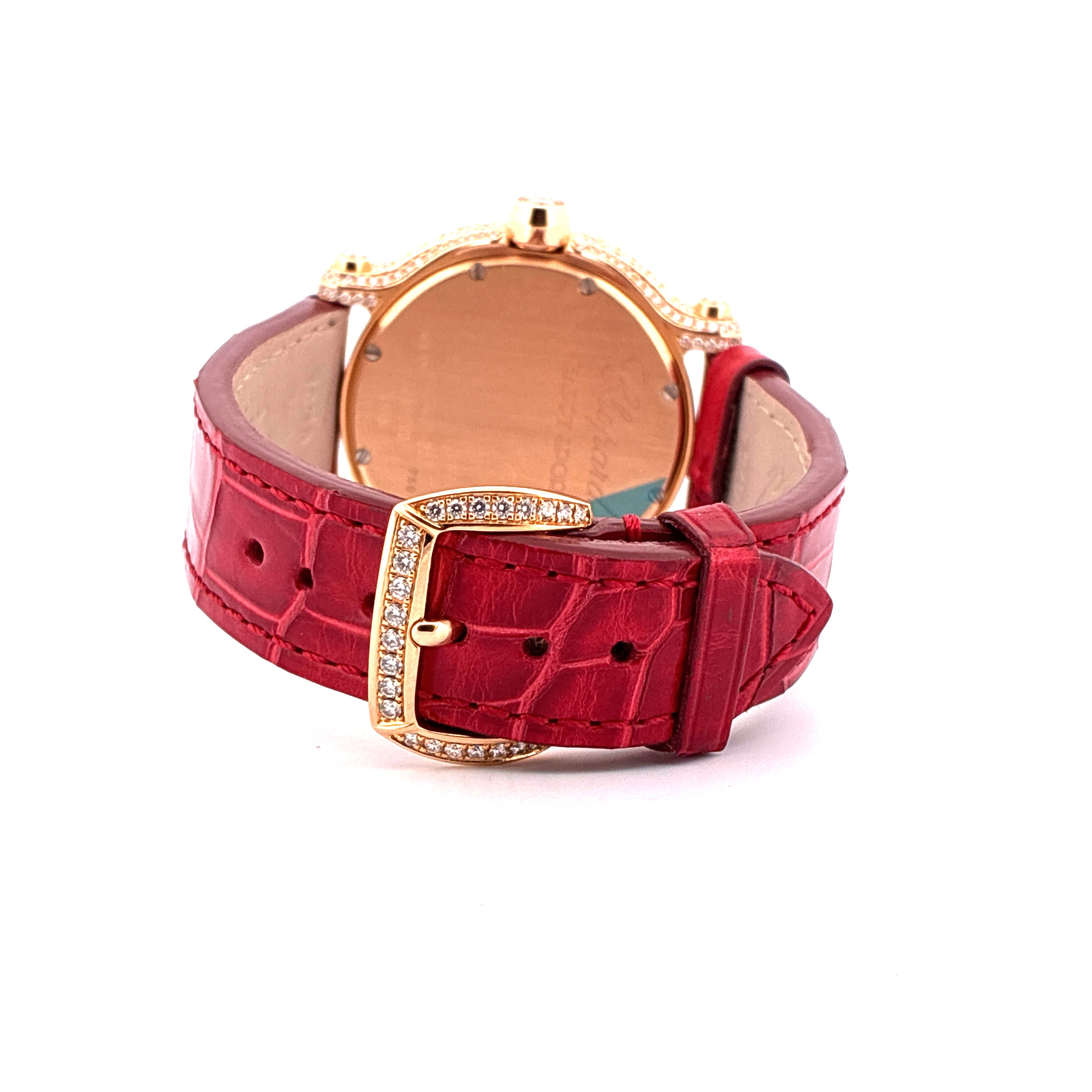 Happy Sport Quarz / MOP Dial / Diamonds / Red Gold / very rare / Box / Certificate of authenticity / Retail price EUR 74.000,00