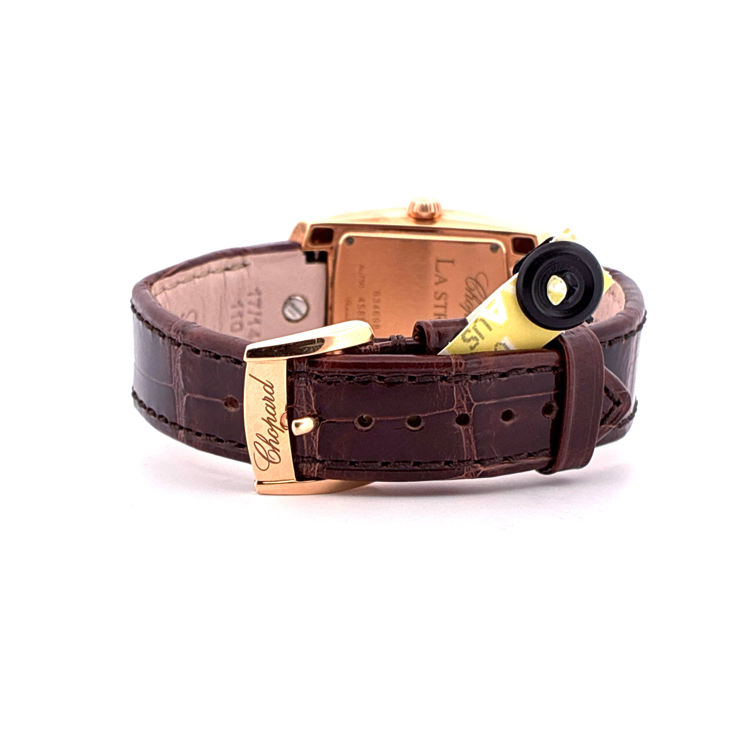 La Strada / Roségold / unworn leather strap / brown dial / Box & Papers