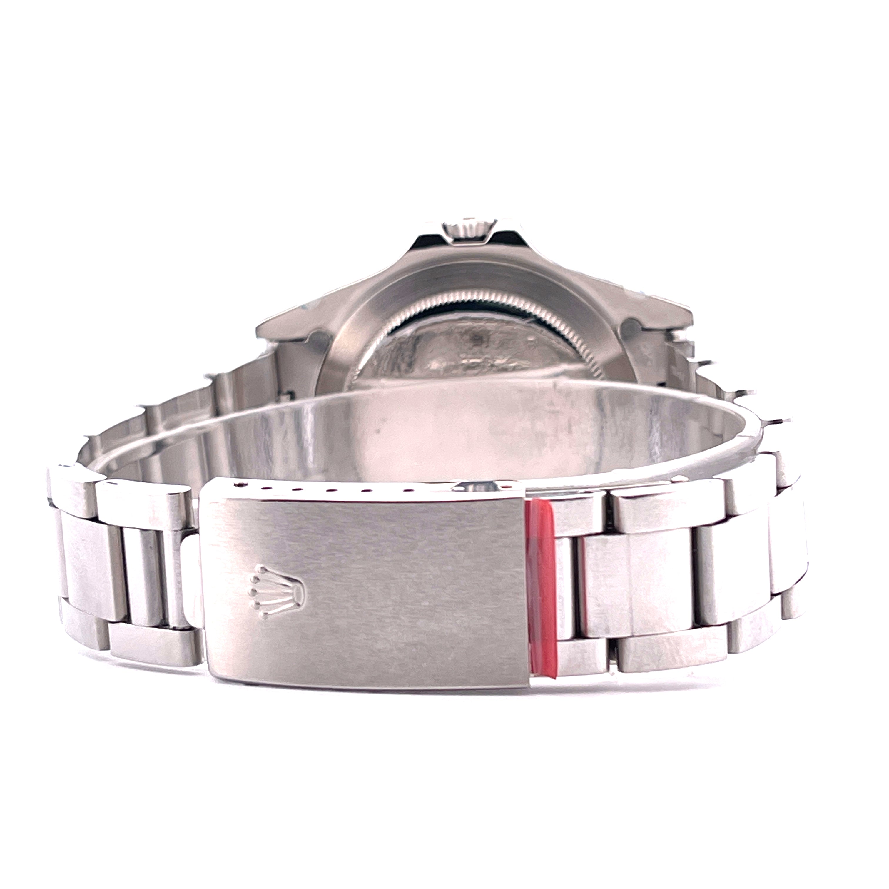 Rolex Explorer II Steve McQueen "Freccione" MK 5 von 1983, Rückansicht des Edelstahlarmbands mit geschlossener Schließe un…