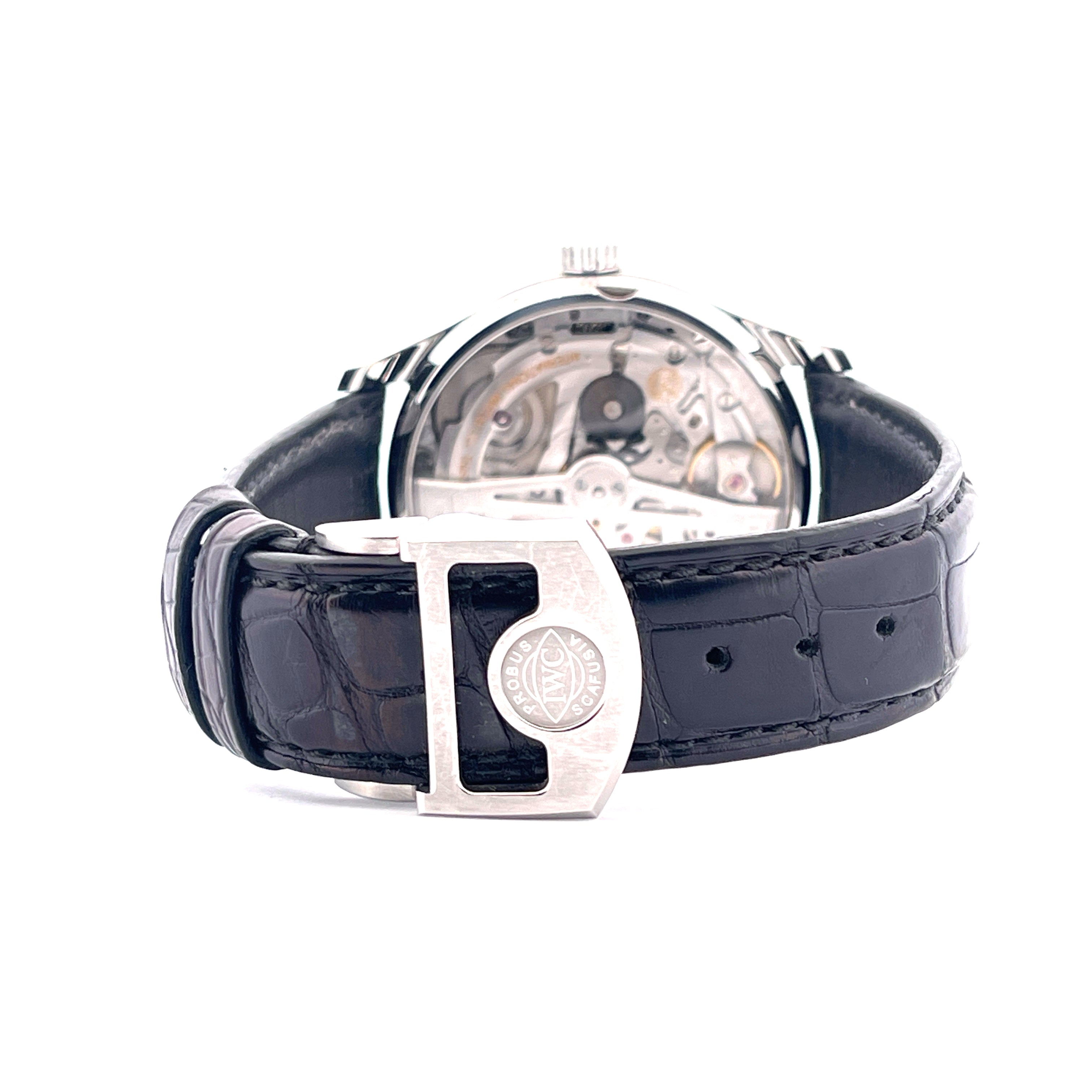 Portugieser Automatik / Red Dial / Leather Strap / Folding Clasp