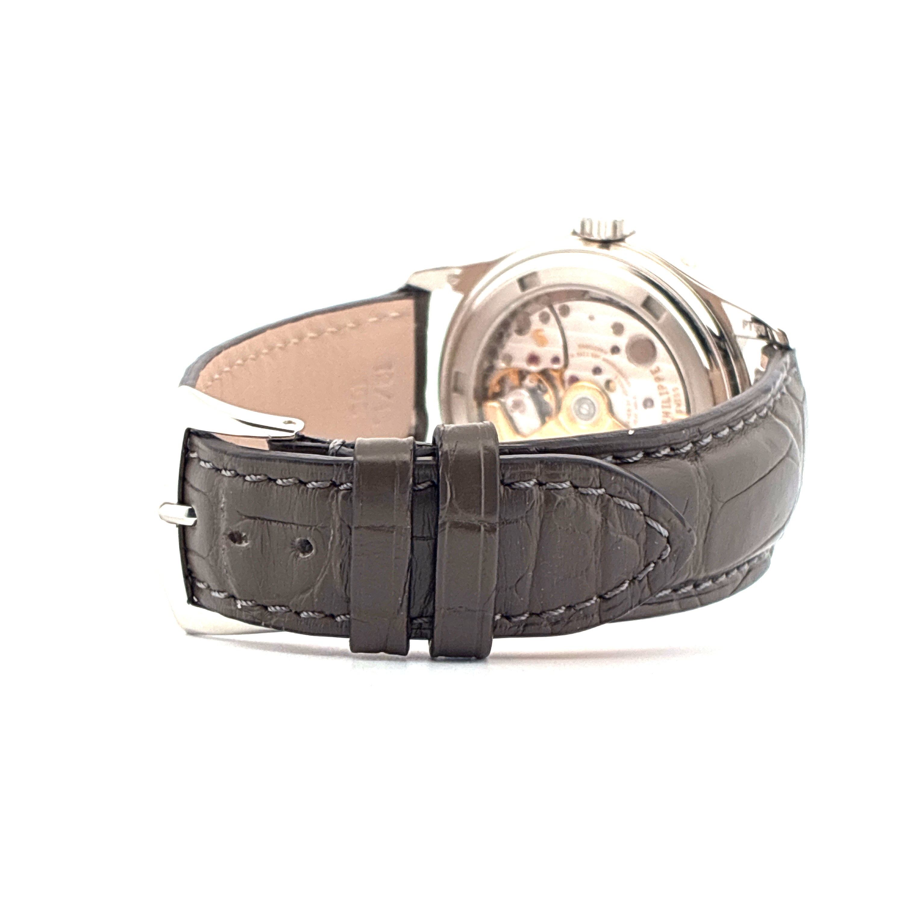 Annual Calendar / Platinum / Grey Dial / 3 Straps / Box & Papers / 2005