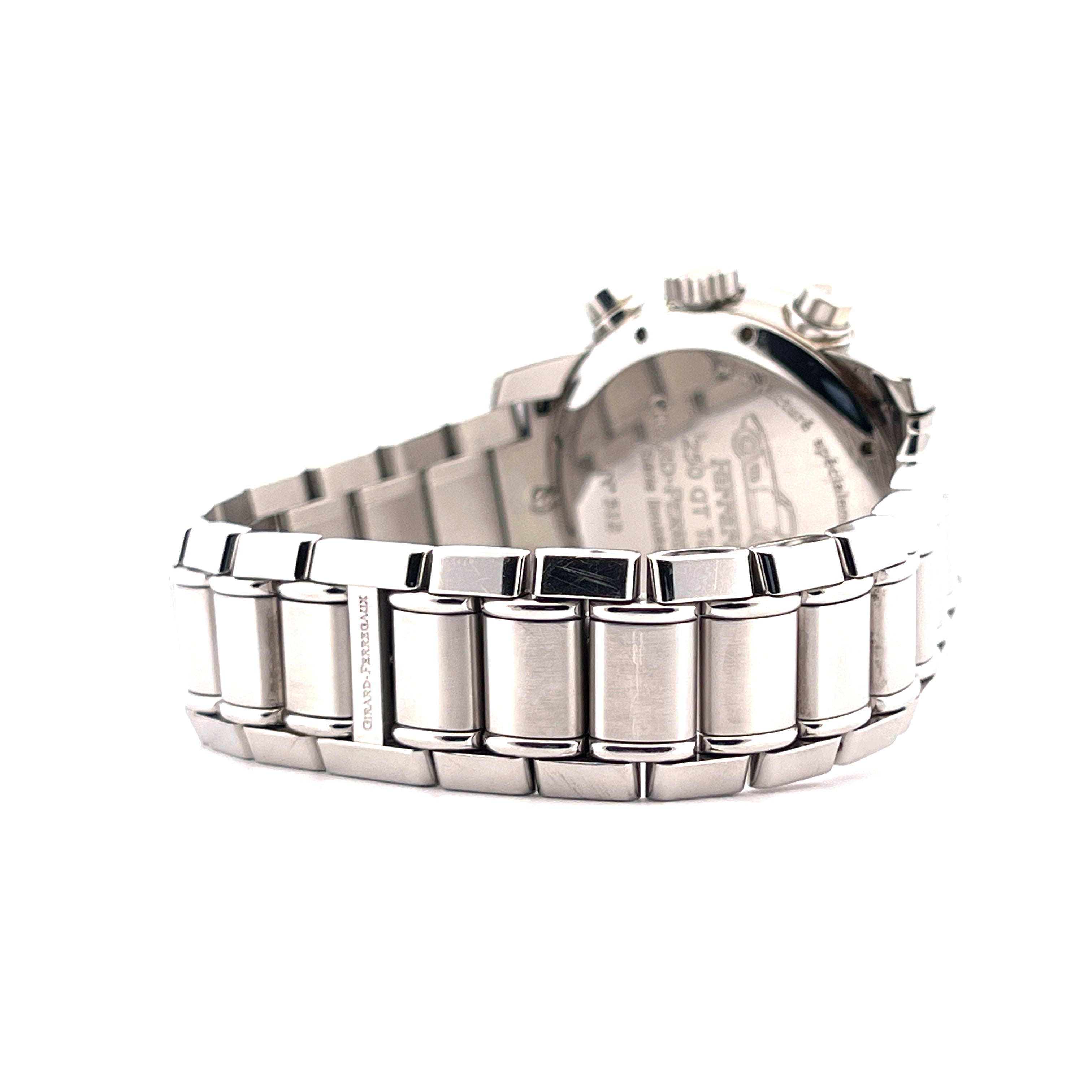 Girard Perregaux Ferrari 250 GT Automatik Uhr im Detail aus Edelstahl mit charakteristischem Armband