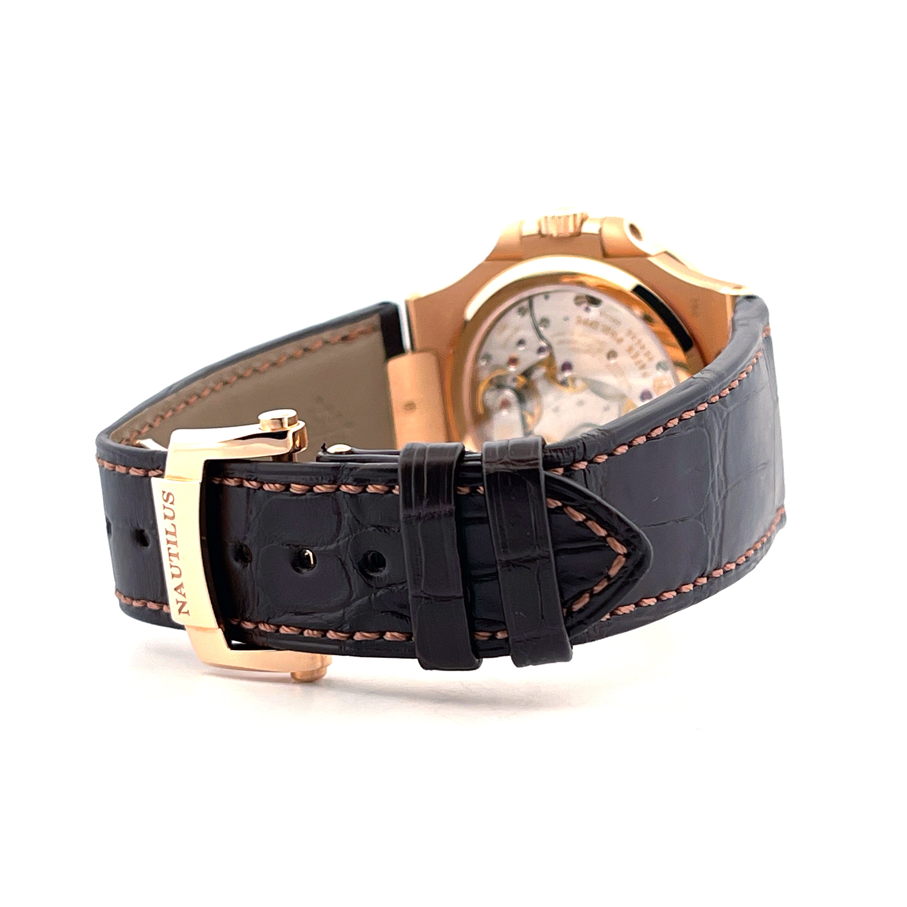 Nautilus 5712R-001 Roségold / Straps unworn / Germany / Folding / +Invoice / Premium Set + second Strap / nearly MINT Condt / Dec. 2018