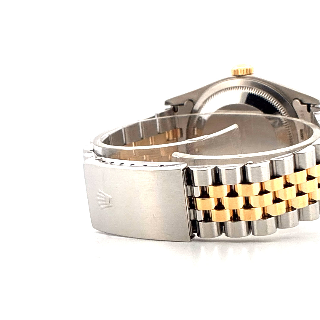 Datejust 36 Bicolor / Stahl/Gelbgold / schwarzes Zifferblatt (1999) - Juwelier Spliedt
