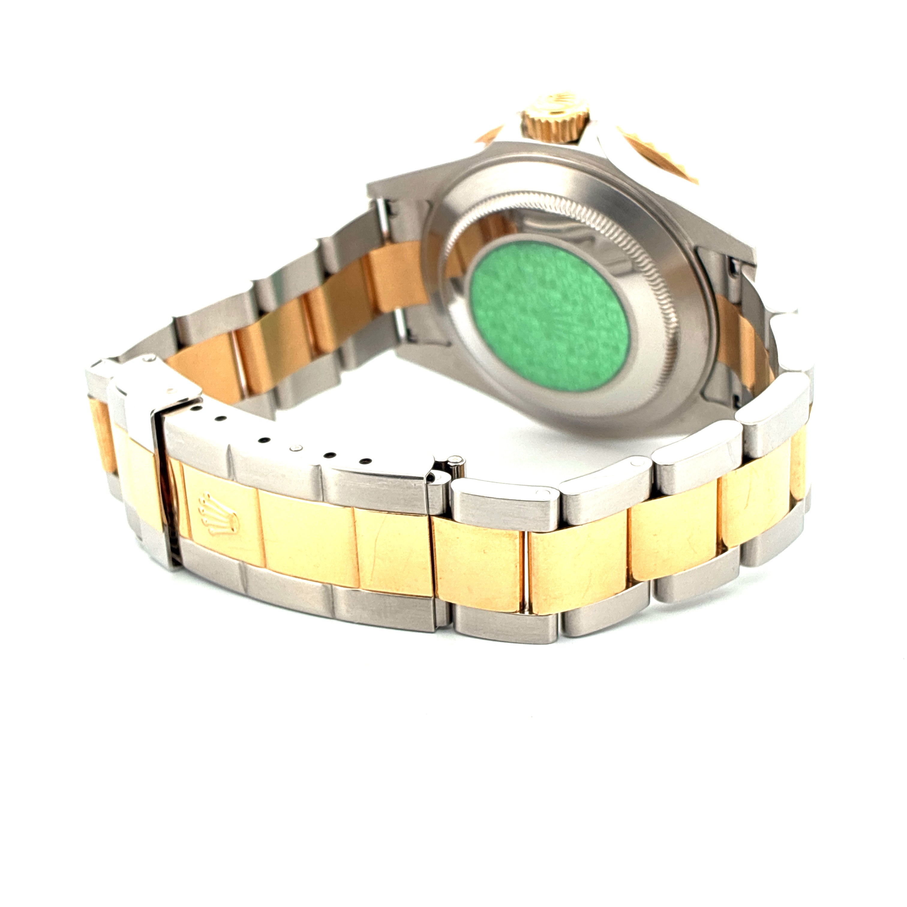 Rolex Submariner Date Bicolor von 2006 im Detail mit Stahl-Gold-Armband
