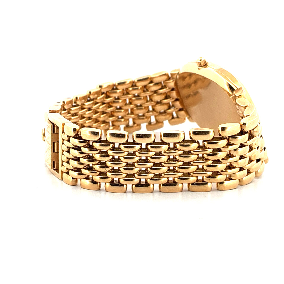 Patek Philippe Ellipse d'Or aus Gelbgold, Seitenansicht des Armbands mit seinem charakteristischen Gliederdesign