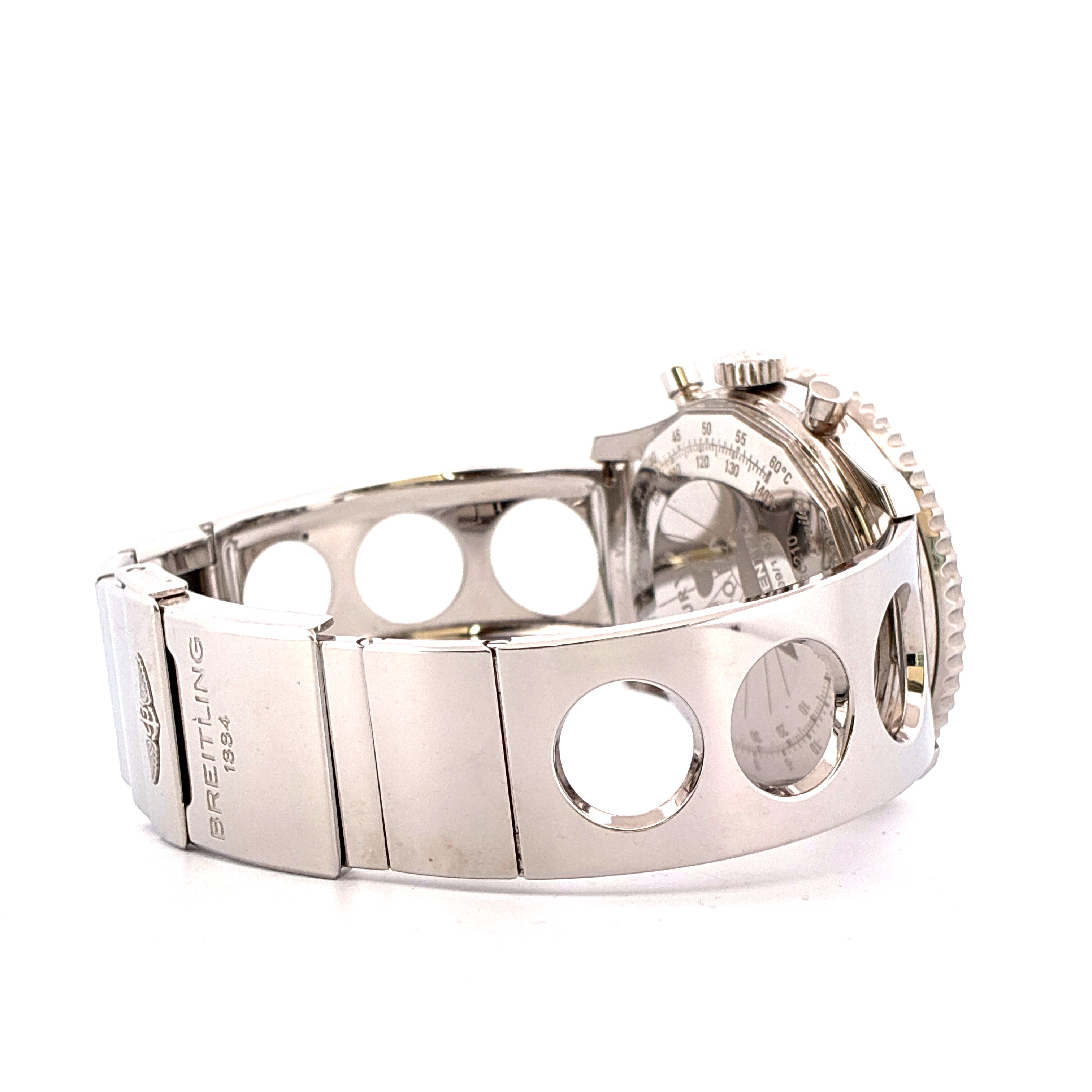 Navitimer Cosmonaute Steel Cuff Bracelet LIMITED EDITION 1.962 / incl Rubber Strap and Folding Clasp / very good Condt. / Premium Full Set / 2014