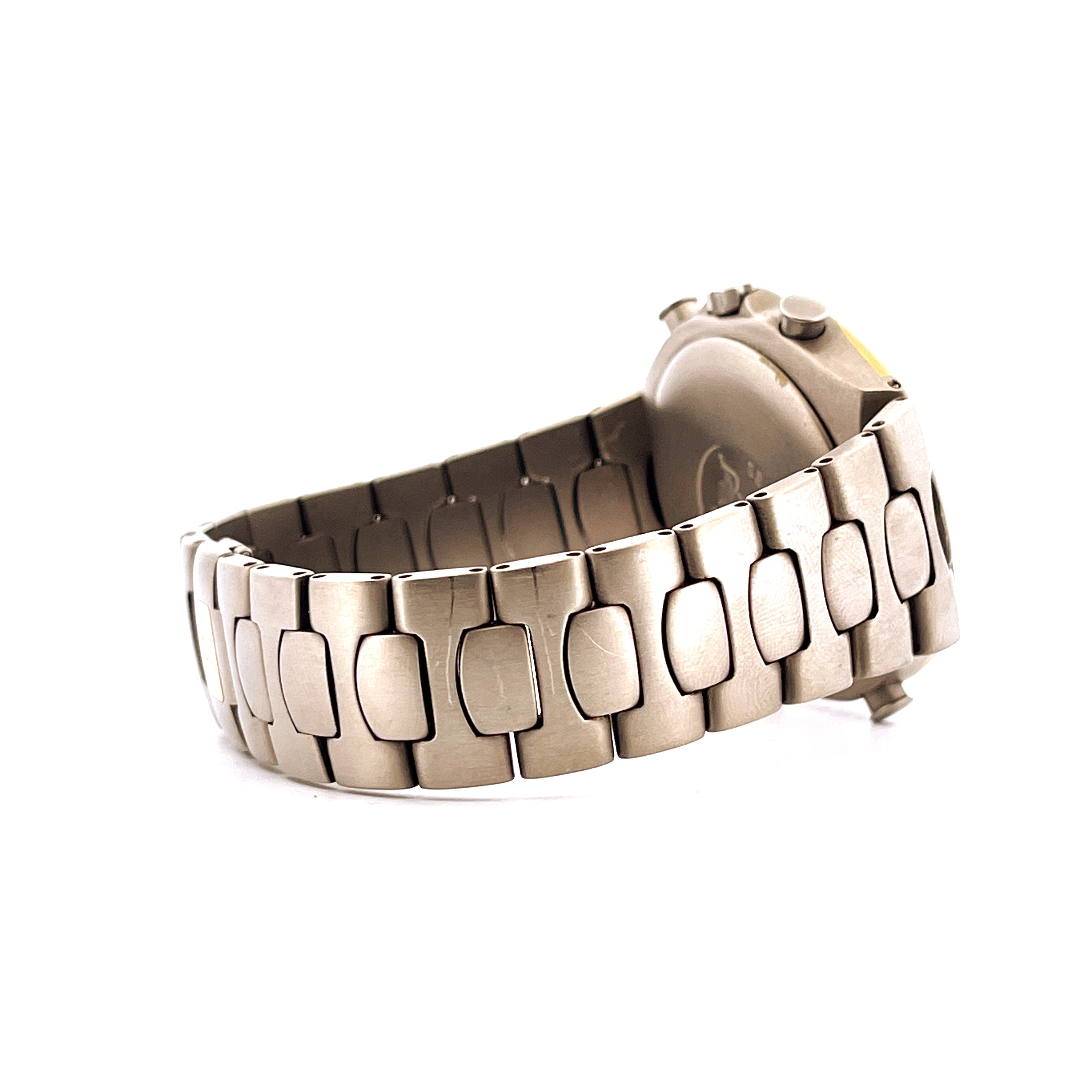 Omega Seamaster Polaris Grey Stahl-Gold-Uhr mit Quarzwerk und Metallarmband