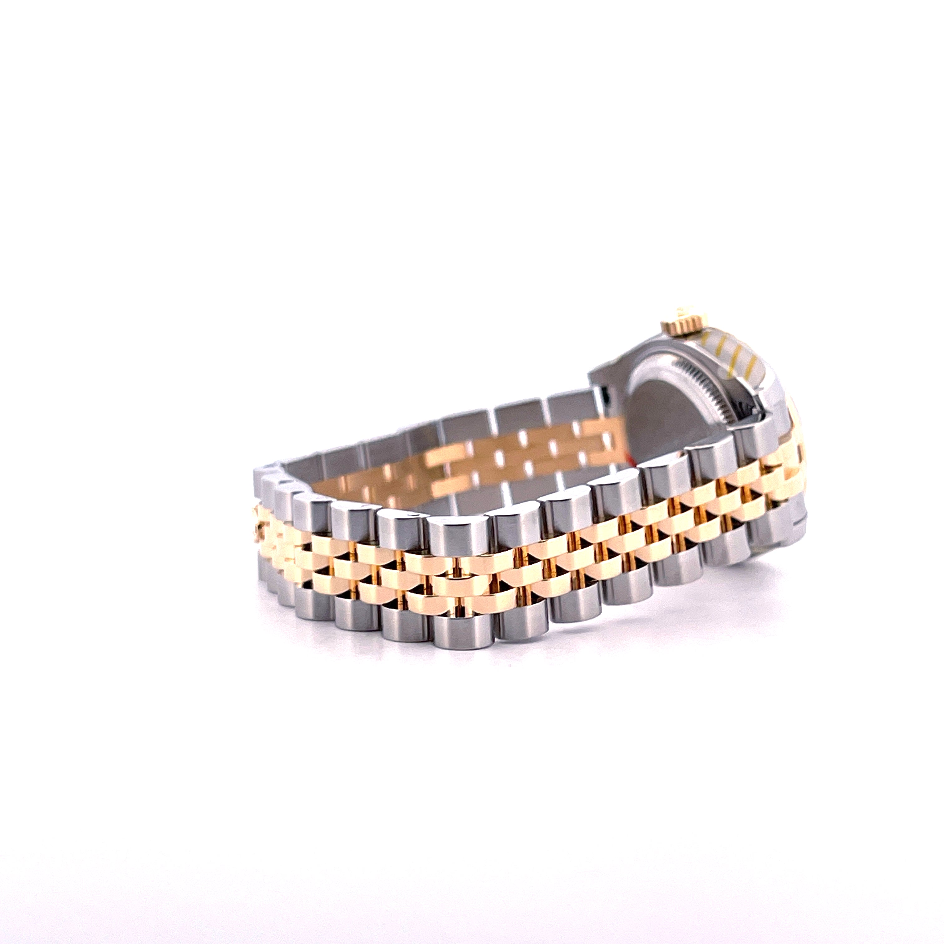 Lady-Datejust 26mm Two Tone & Diamonds Gold Dial / 179173 / Jubilee / perfect Condition / Rolex Service 2026 + Sticker