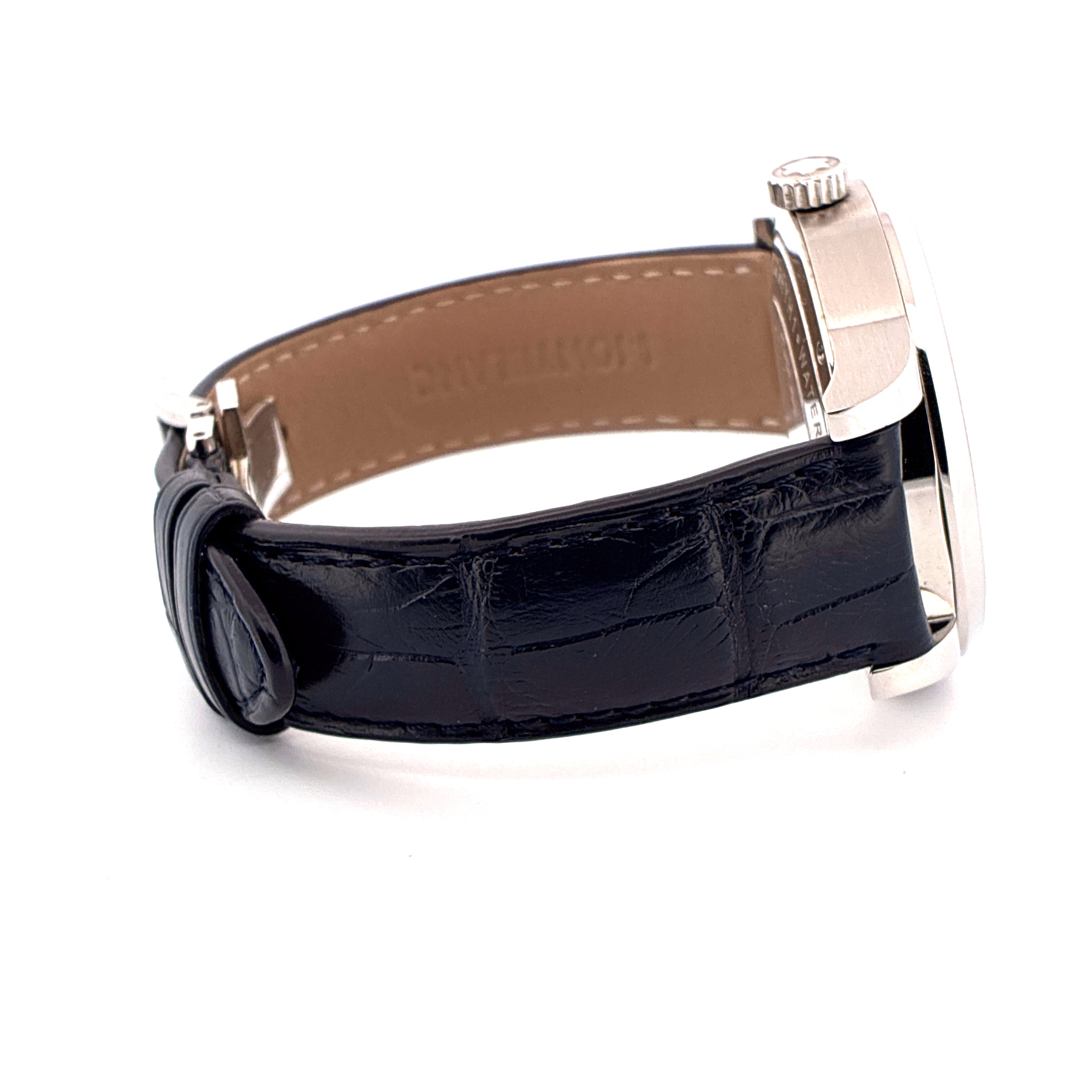 Montblanc Heritage Spirit Orbis Terrarum Unicef Automatik mit Lederarmband und Edelstahlgehäuse