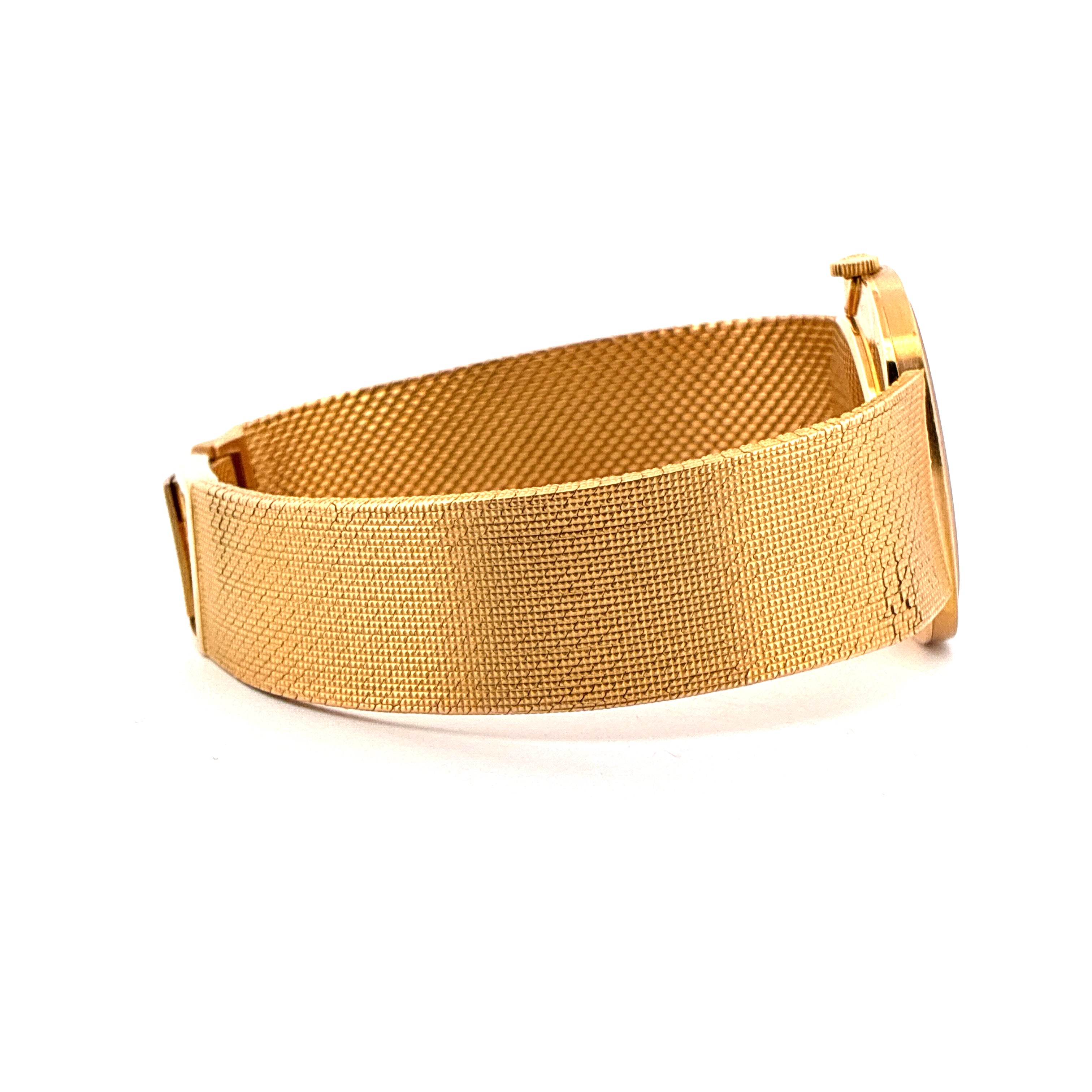 Patek Philippe Ellipse d'Or Automatik aus Gelbgold mit Milanaise-Armband in sehr gutem Zustand