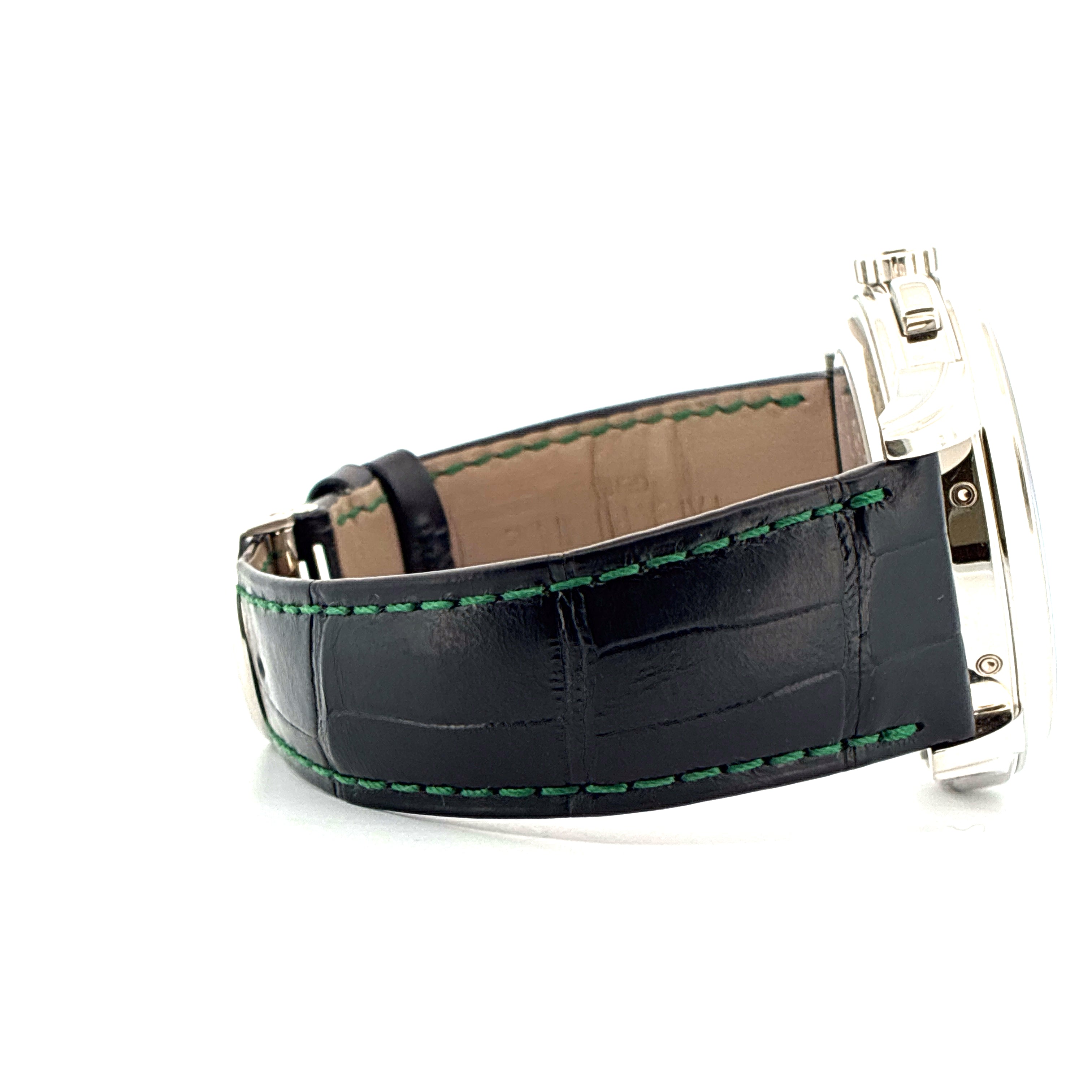 Perpetual Calendar / Platinum / Green Dial / Folding-Clasp / very good condt. / Pusher / Full-Set 2022