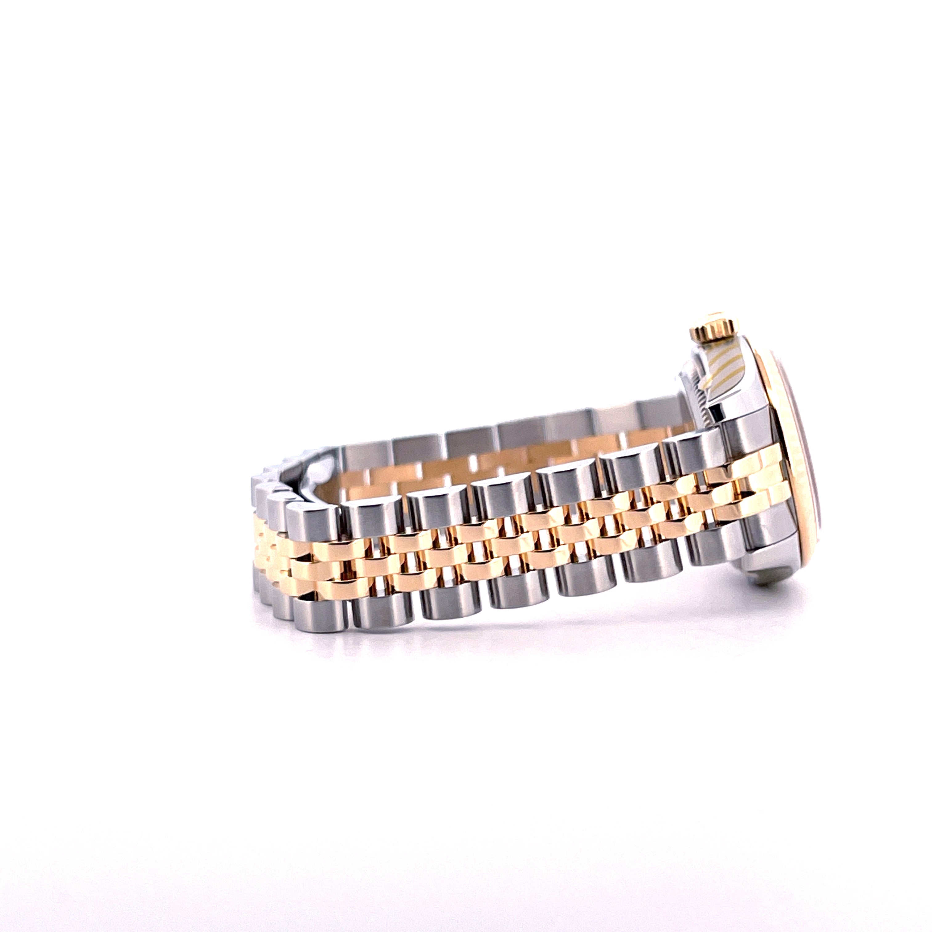 Lady-Datejust 26mm Two Tone & Diamonds Gold Dial / 179173 / Jubilee / perfect Condition / Rolex Service 2026 + Sticker