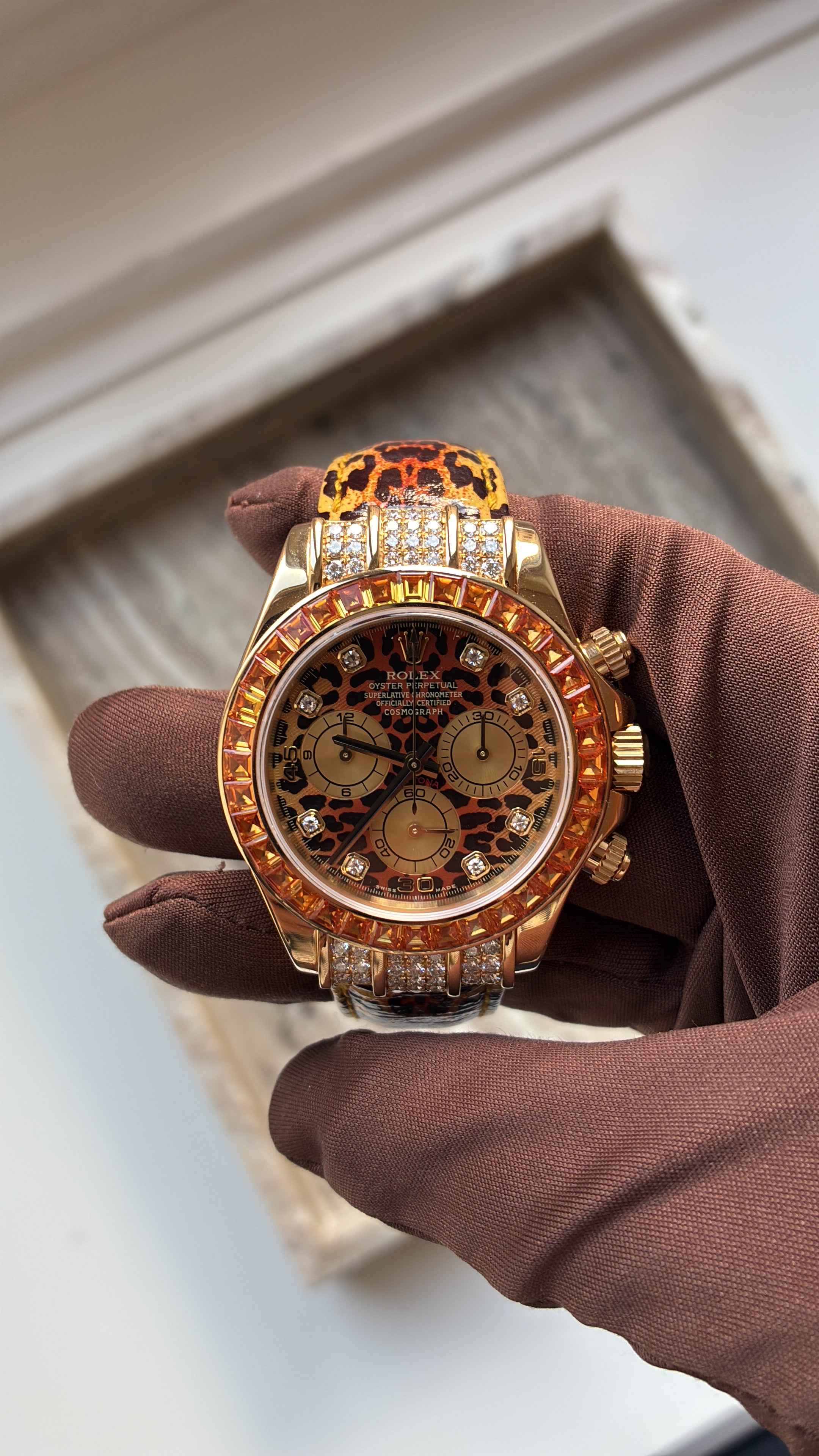 Daytona Leopard - Rolex Service 2024 - sehr guter Zustand (2005)