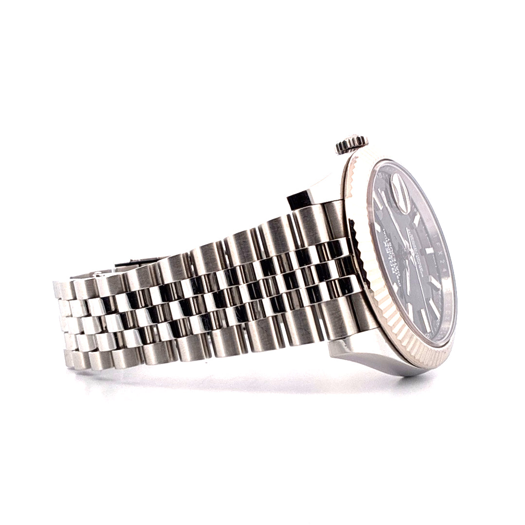 Datejust 41 schwarz Jubilée Stahl/Weißgold (2022)