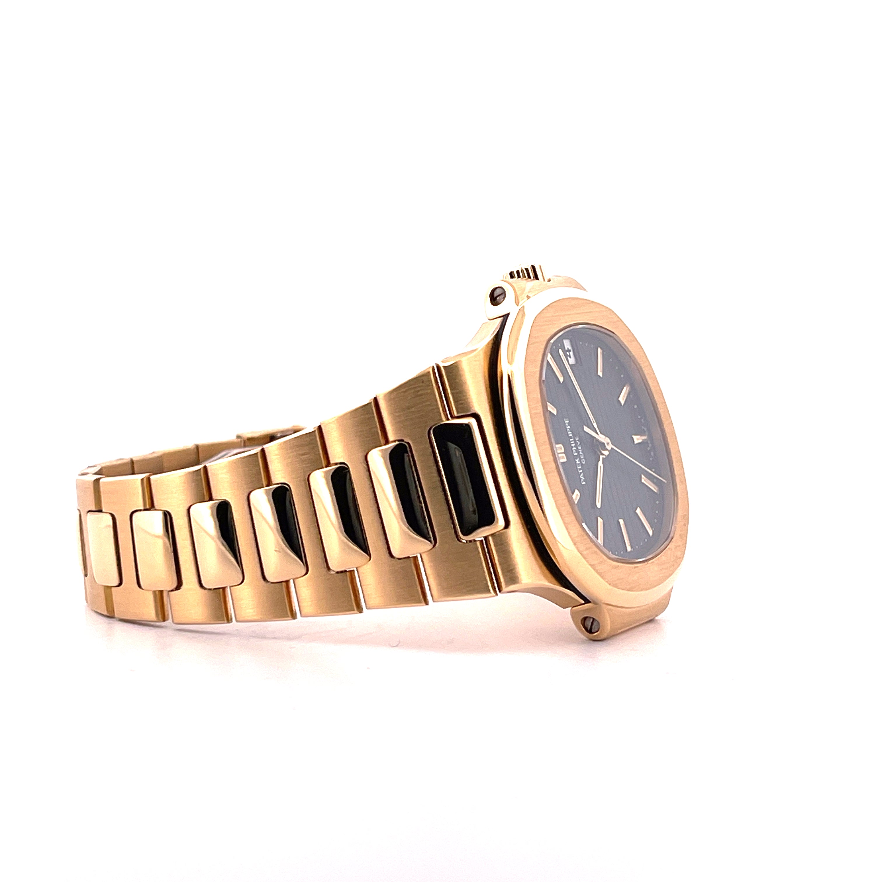 Patek Philippe Nautilus Gold 3800/001 / Tritium & Sigma / Patek Serv. 2024 / No Stretch / Full Links / On Stock / Full Set + CUFFLINKS / Germany 1991