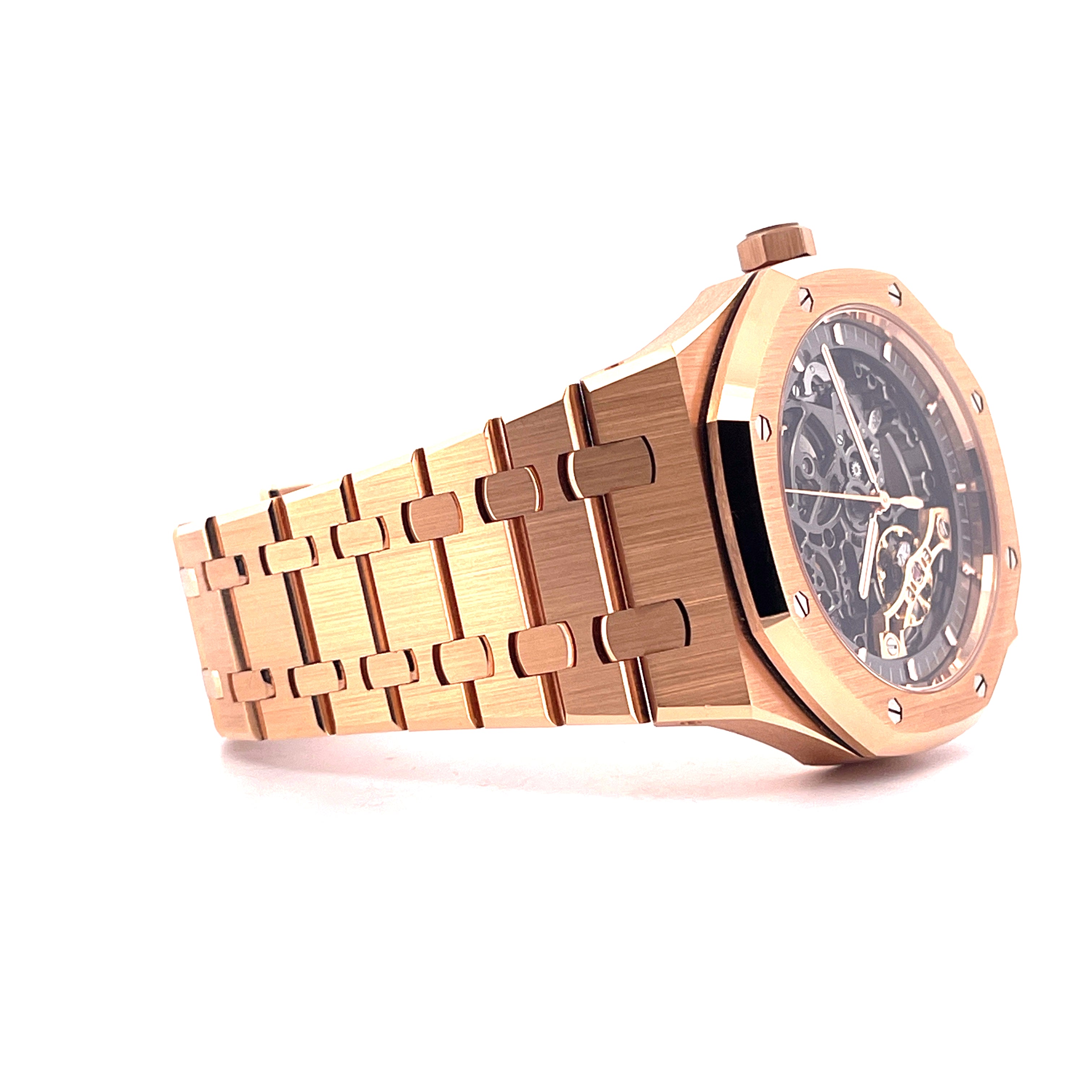 Royal Oak Double Balance Wheel Openworked Skeleton Roségold (Full Set) -2020-