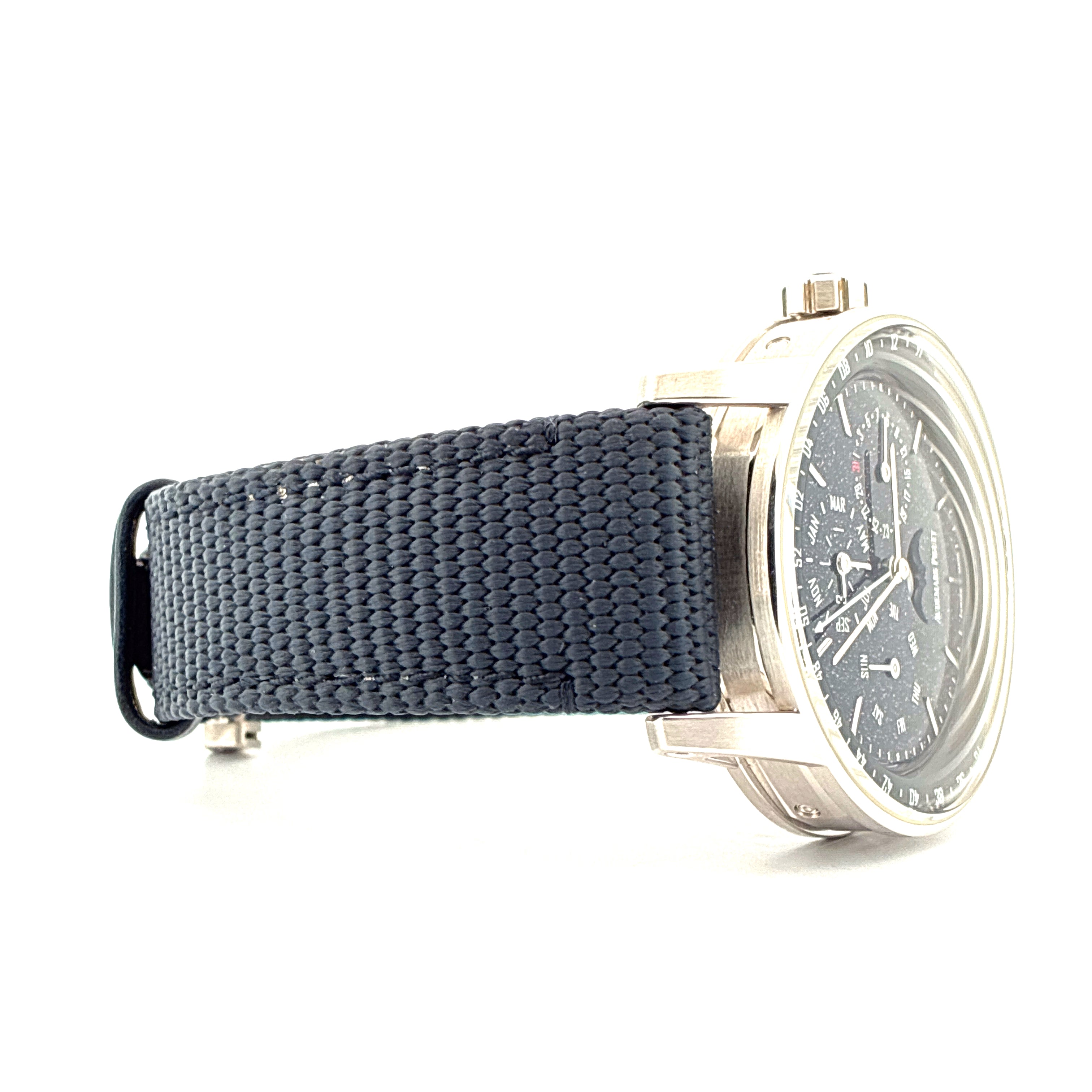Code 11.59 Perpetual Calendar / 19cm Wristsize Whitegold / Folding clasp / Aventurin Dial / Box & Papers 2022