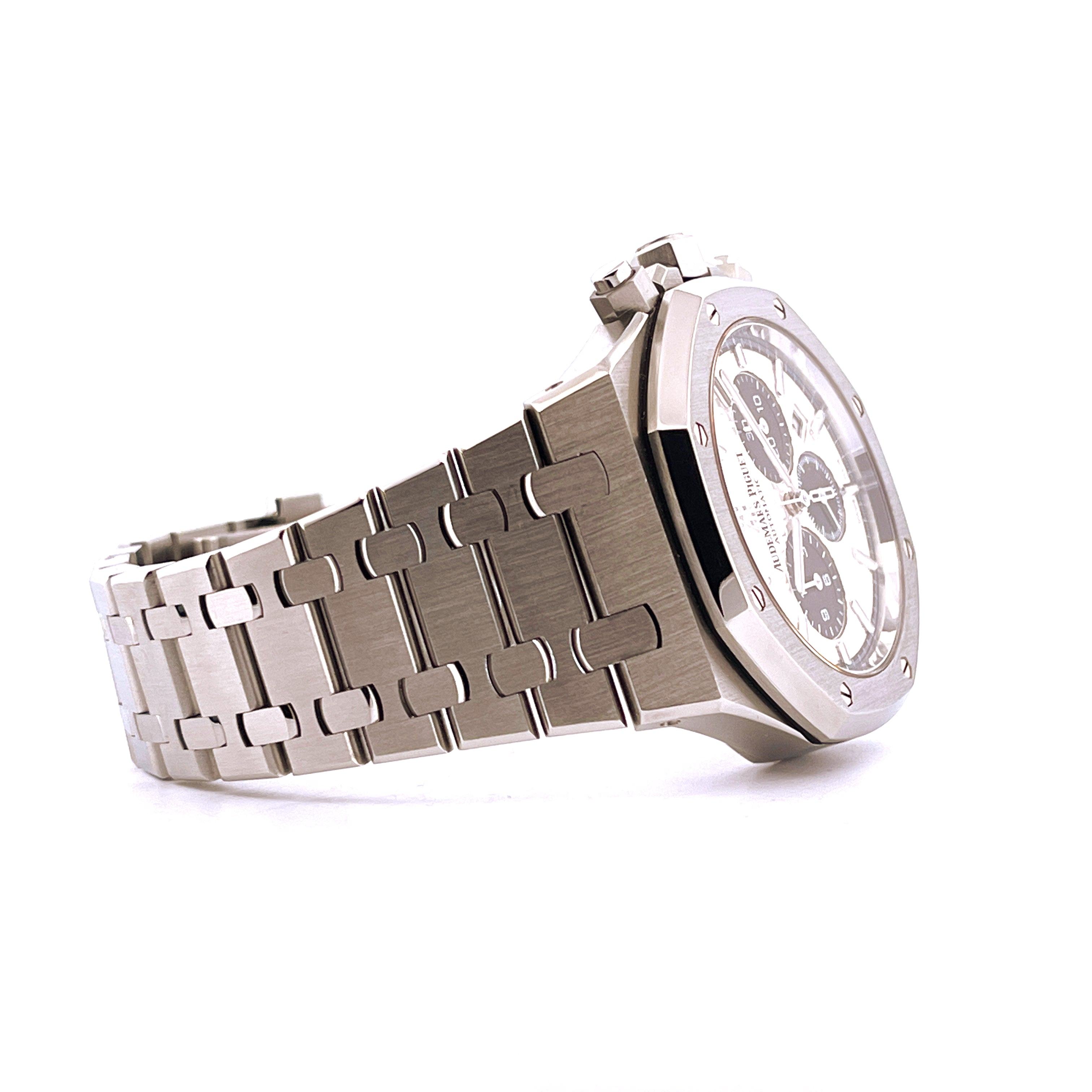 Audemars Piguet Royal Oak Chronograph 26331ST Stahl Automatik mit weißem Zifferblatt und Stahlarmband