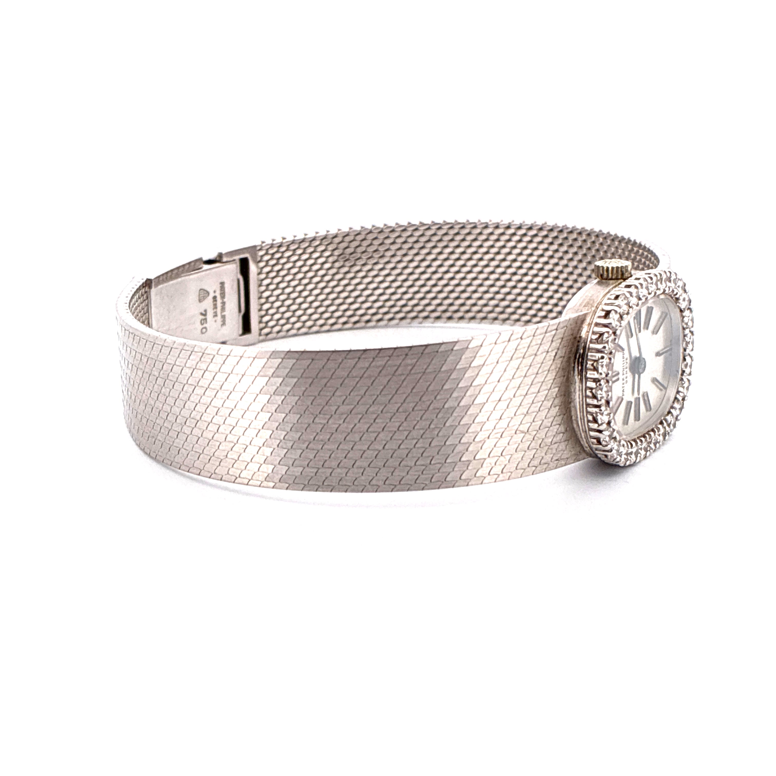 3366/1 18K whitegold / diamonds / silver dial / Box
