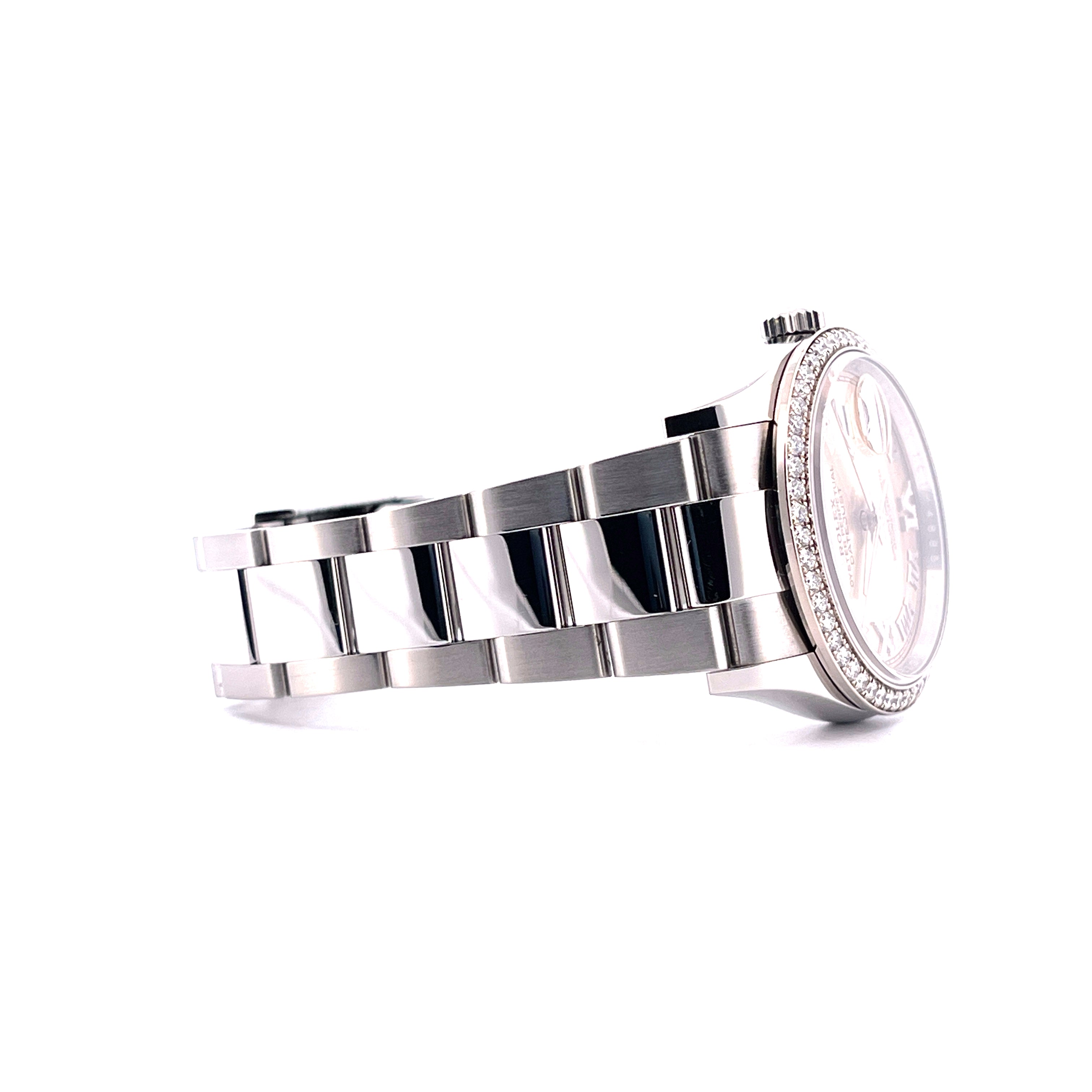 Datejust 36 Pink Dial and Diamonds / Box and Paper / 2020