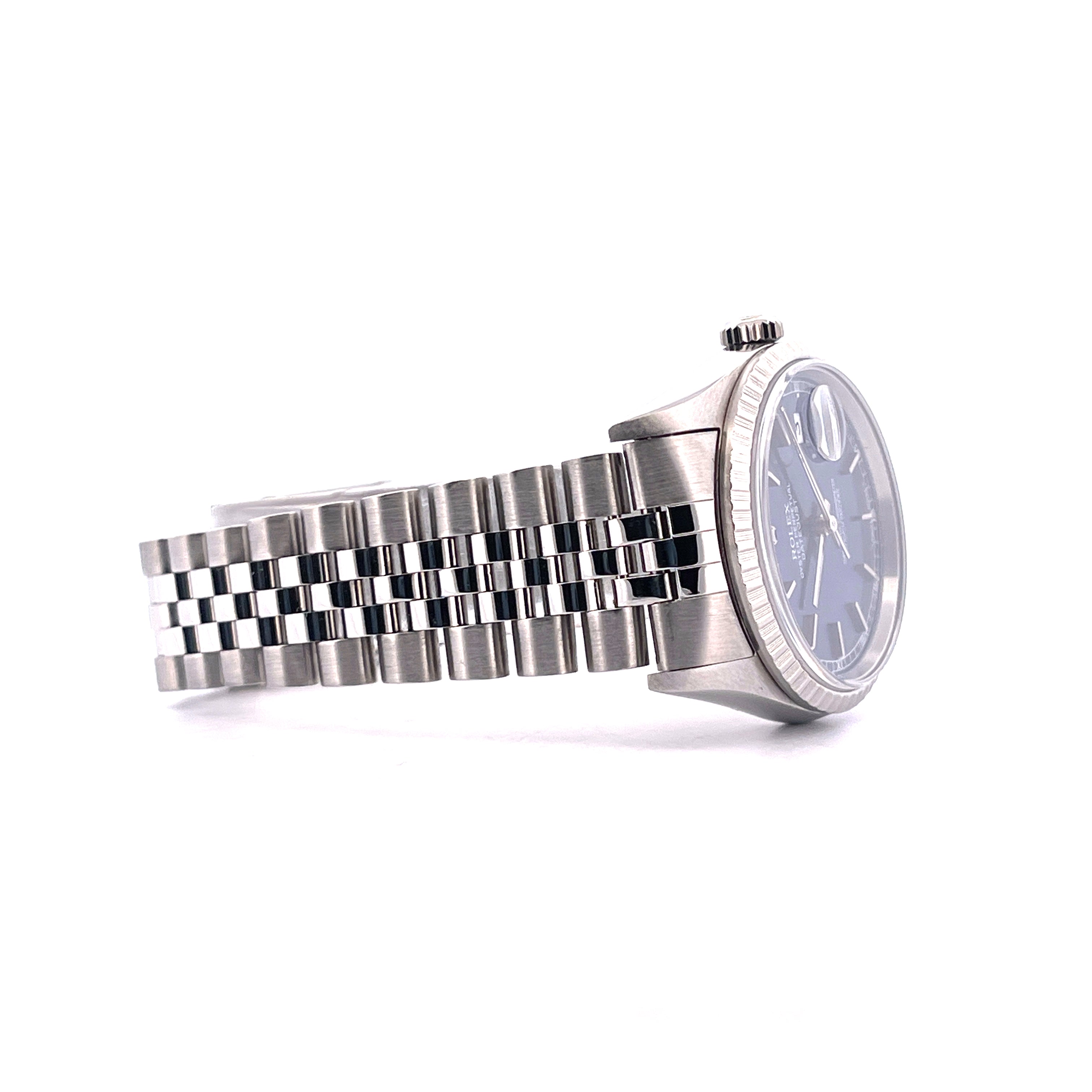 Datejust 36 Blue Dial 16220 / Rolex Wempe Service 2024 / Box and Paper / 1996