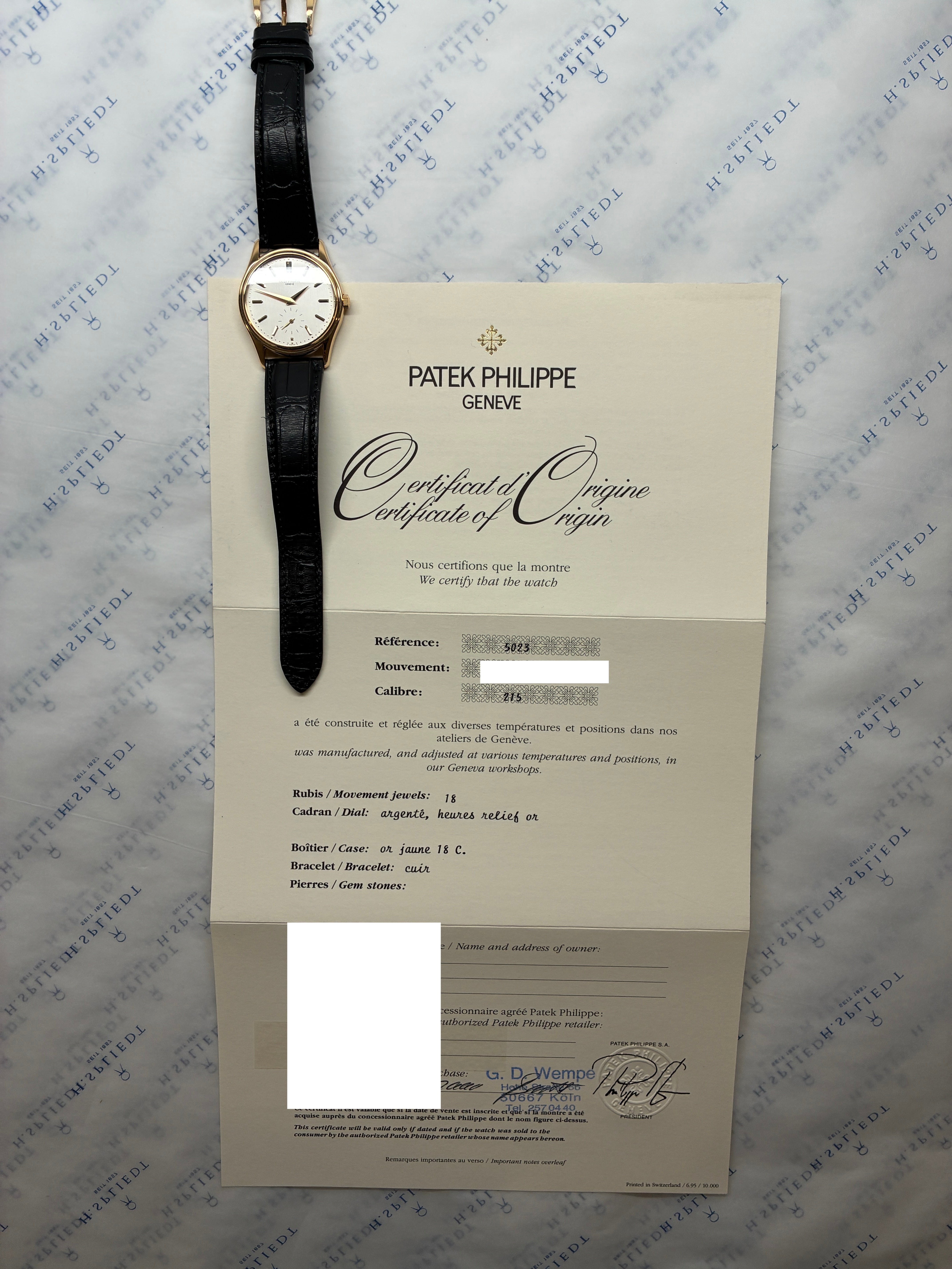 Calatrava very good condt. / yellow-gold / Vintage / Papers / 2000