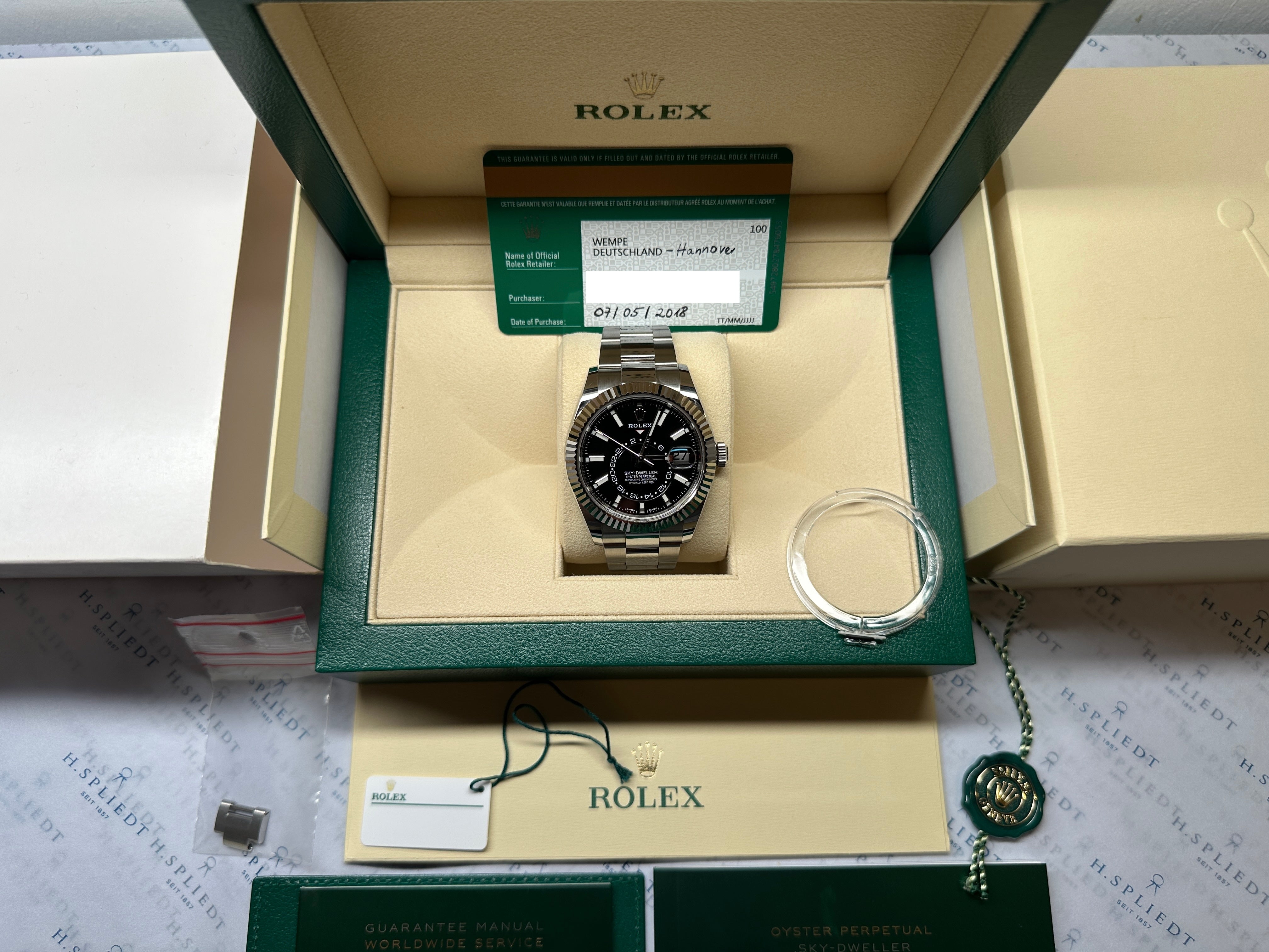 Sky-Dweller Black / Premium Full Set / LC100 / -2018-