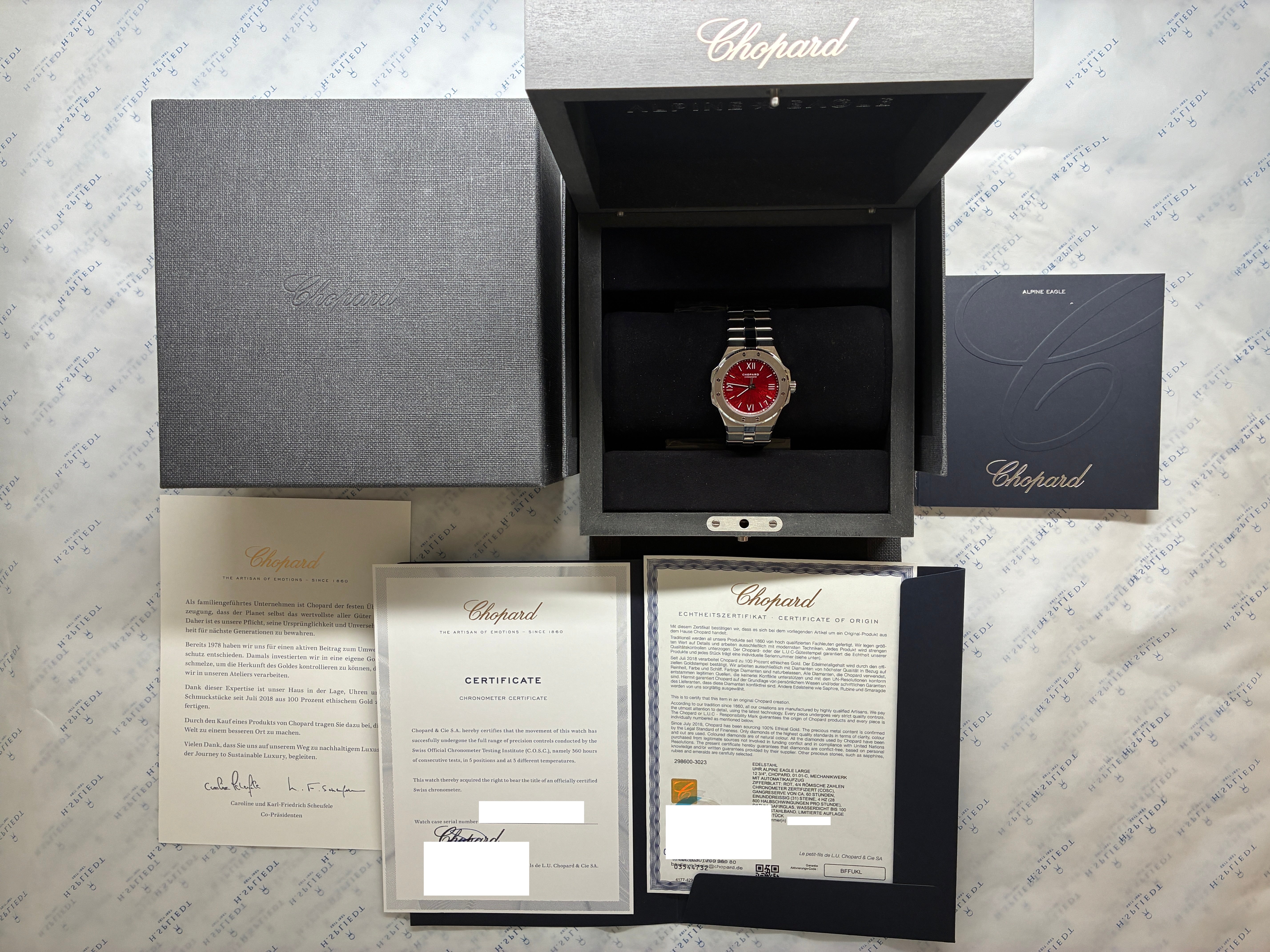 Alpine Eagle / very good condt. / Red Dial / China Edition / Full-Set / Limited 88 / 2024