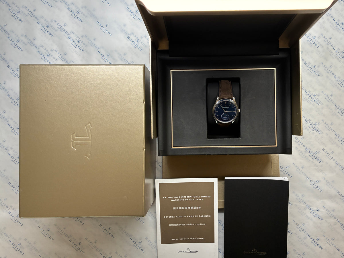 Master Ultra Thin Moonphase / Blue Dial / Folding Clasp / 2nd Strap / Pusher / very good condt.