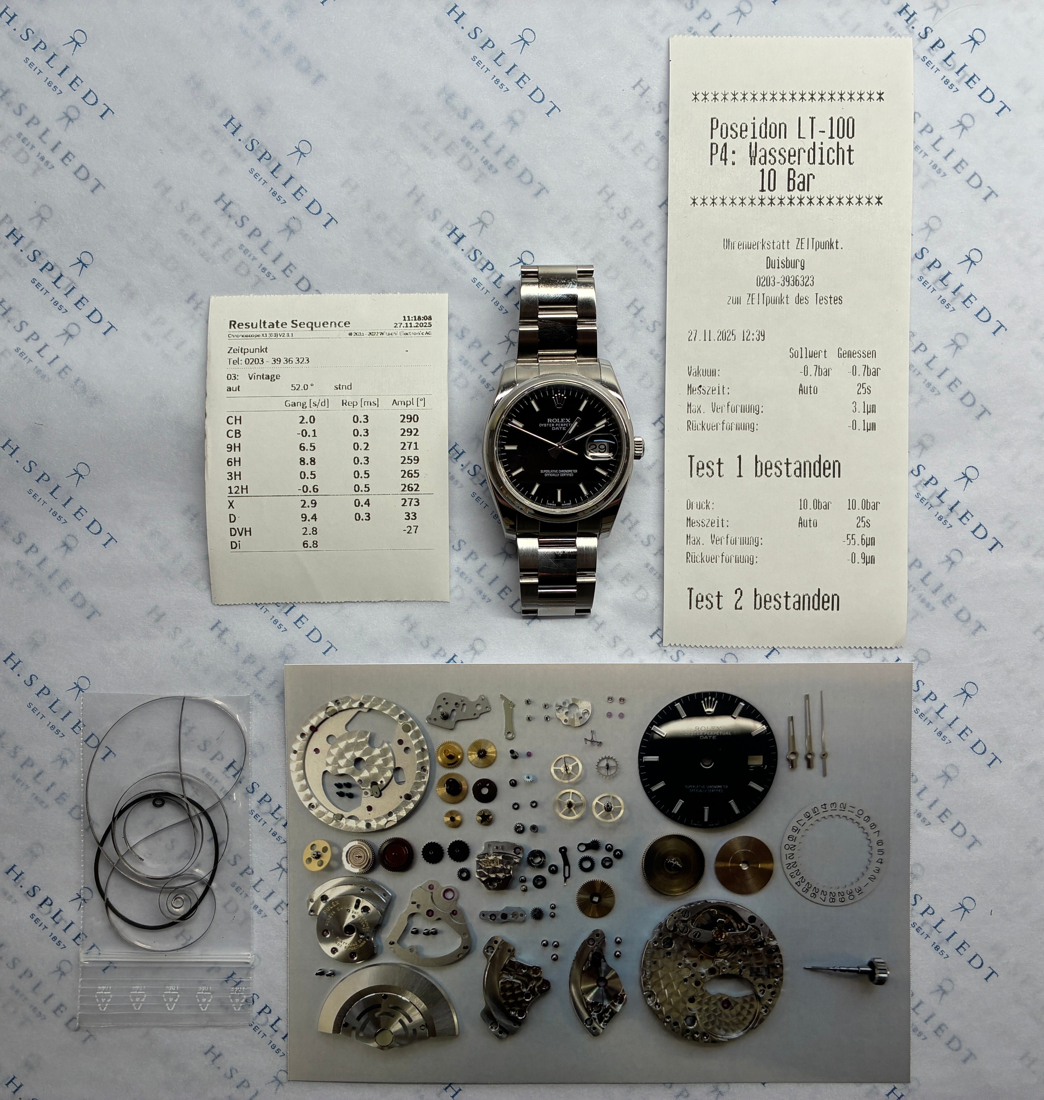 Oyster Perpetual Date / Black Dial / Watch Only / internal Service 2025