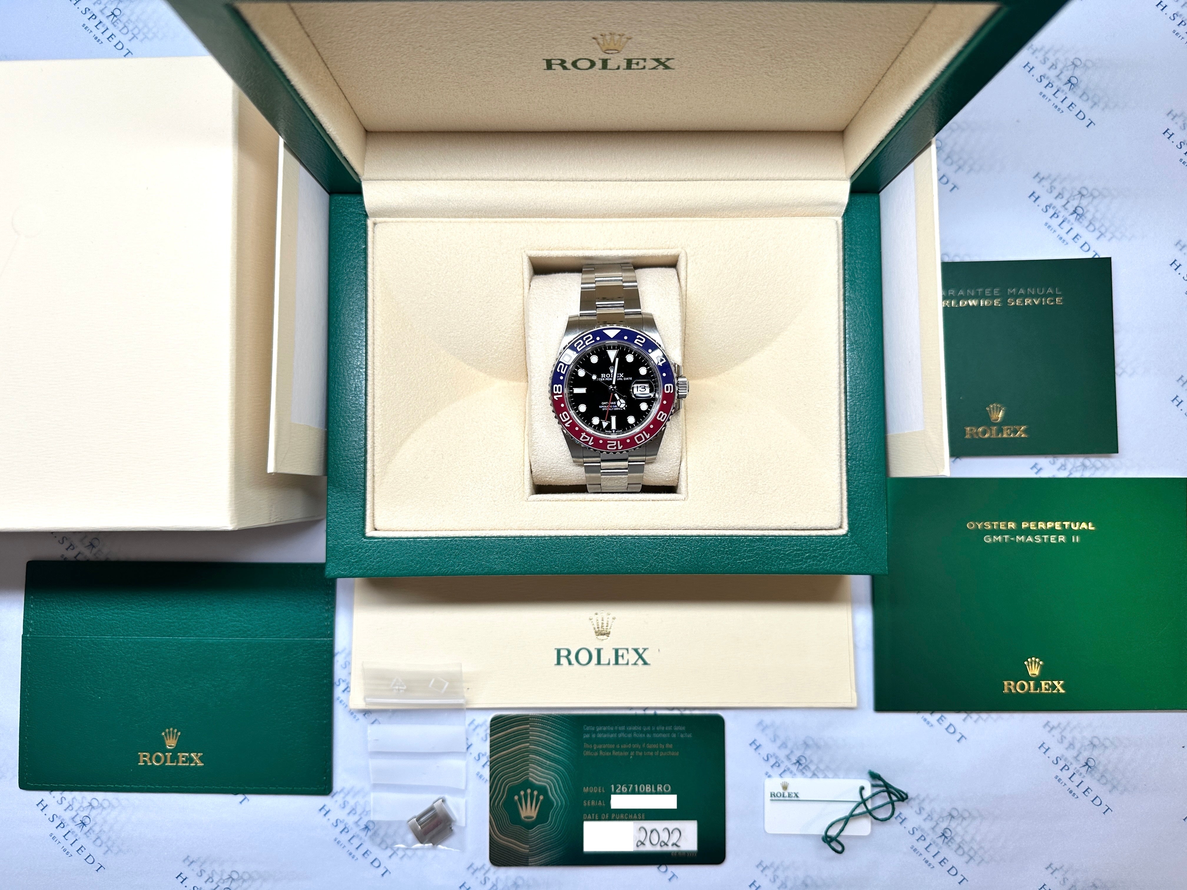 GMT-Master II Pepsi Oyster / Full Set -2022-
