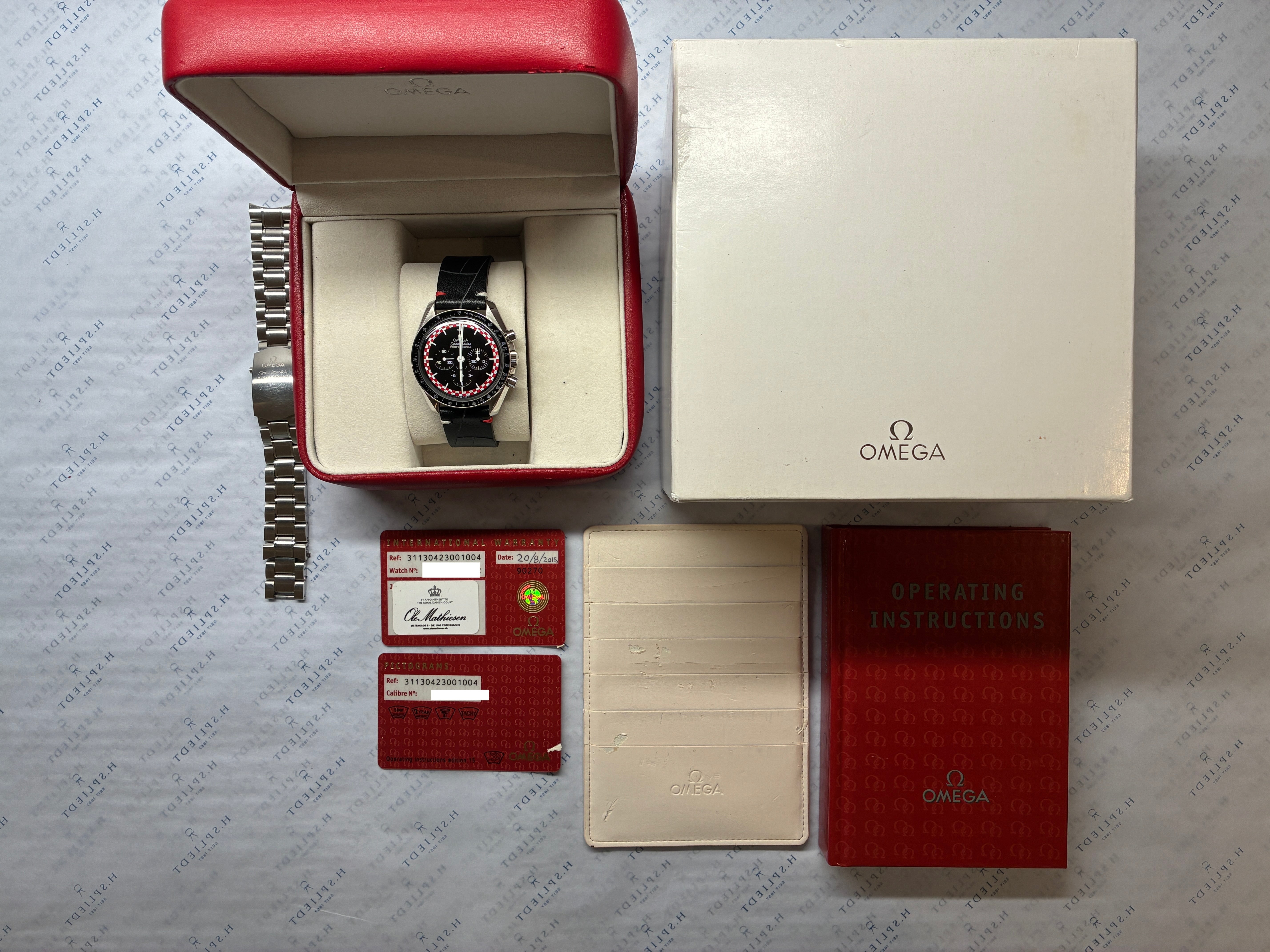 Speedmaster Professional Moonwatch "Tin Tin" / collectors watch / on stock very good condt. / 2 straps / 19cm wrist size / 2015
