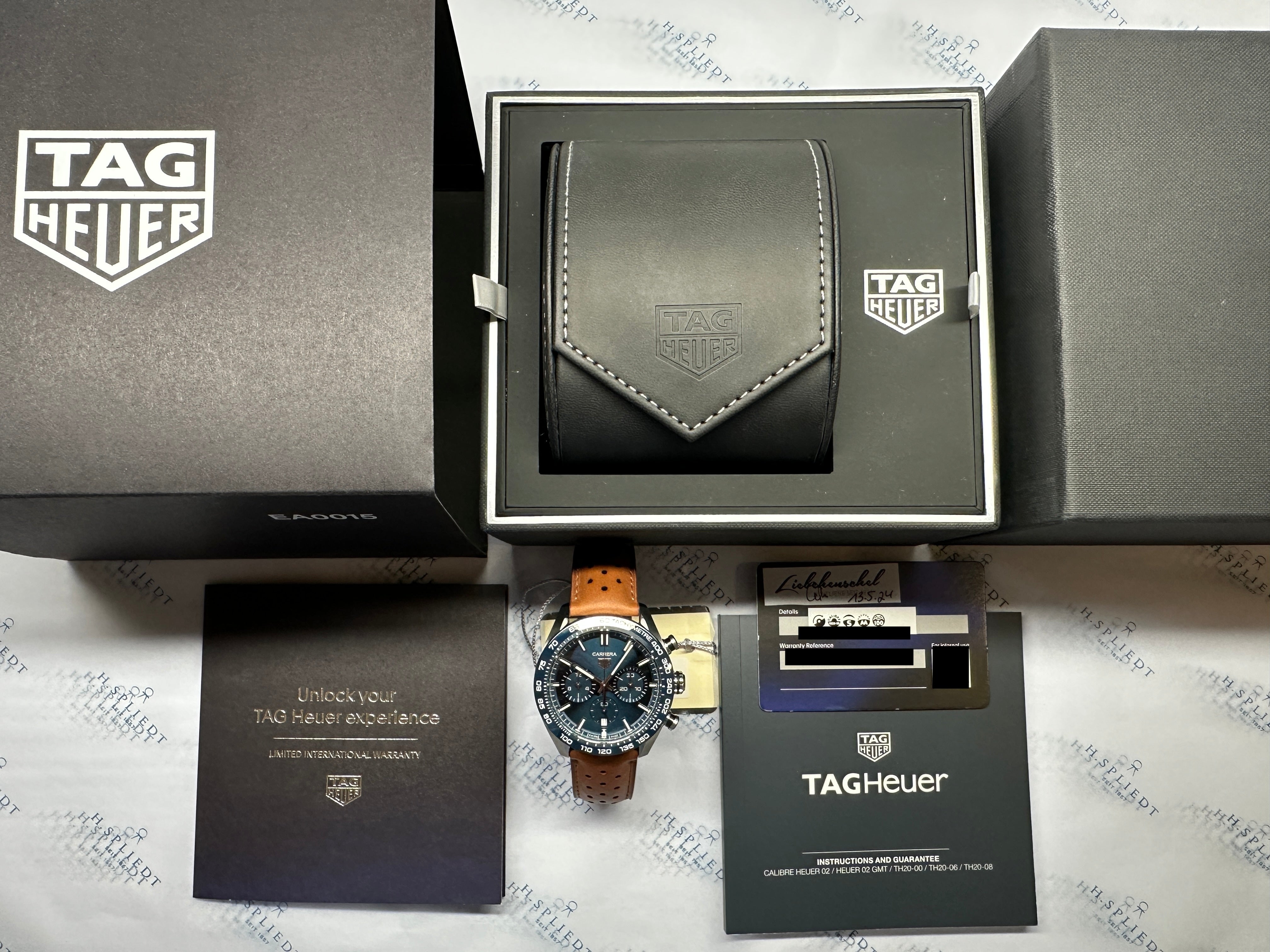 Carrera Chronograph 02 Blue 44 mm / Unworn / Full Set -2024-
