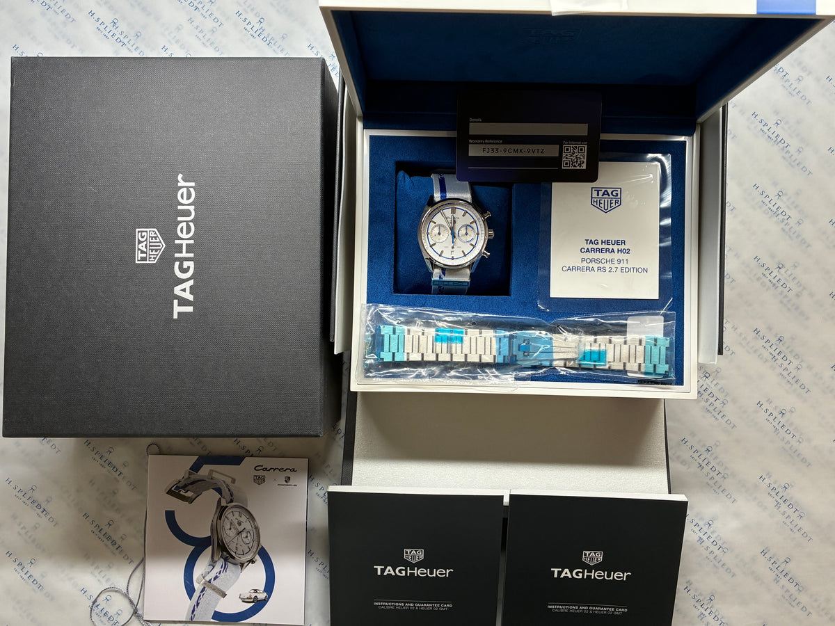 Carrera Porsche Chronograph Special Edition / Unworn / Very Rare / 2nd Strap / Sticker / Limited Edition / 1 of 500 / Full-Set / 2022