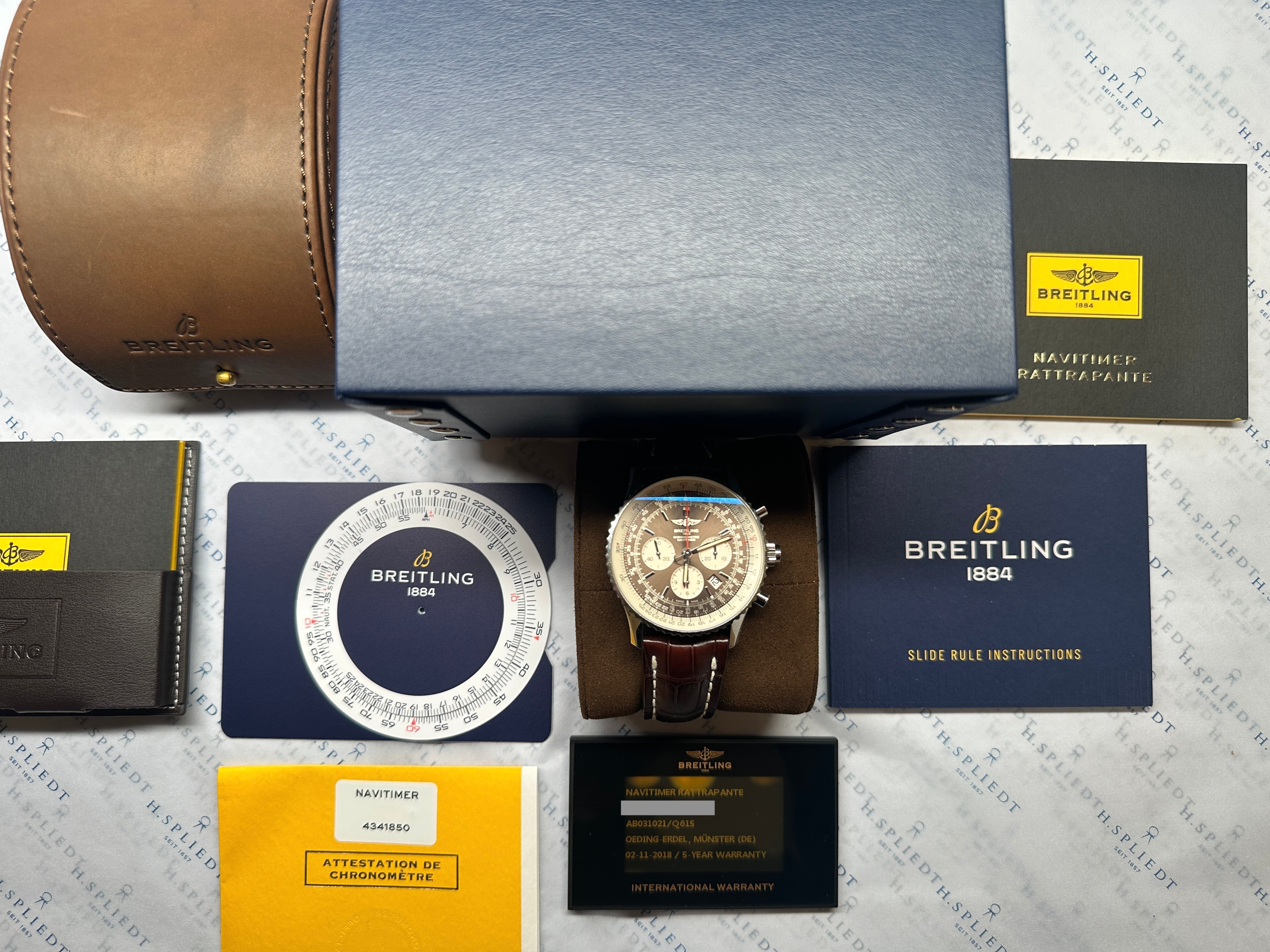 Navitimer Rattrapante / Full Set / Germany / 2018