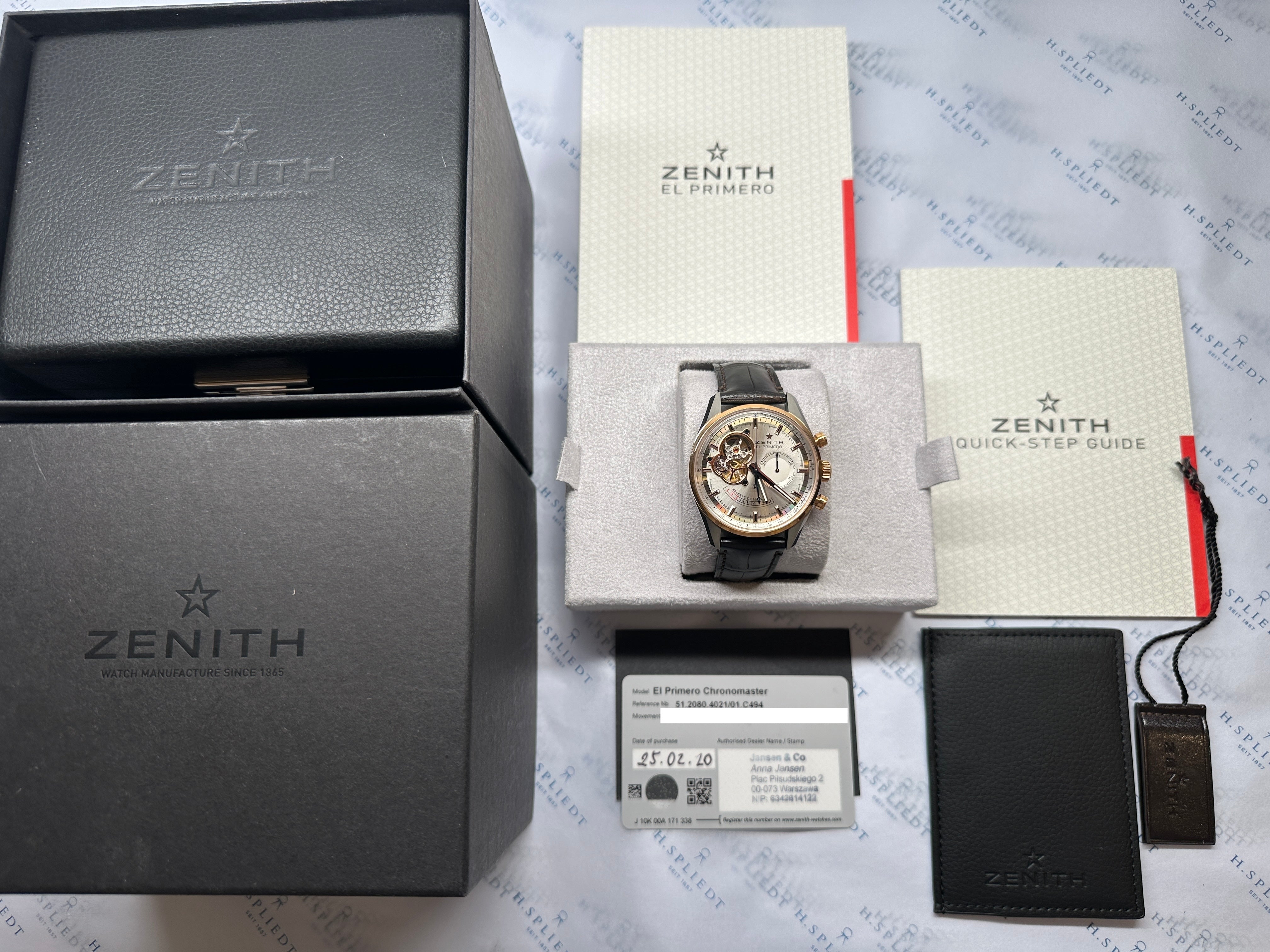 El Primero Chronomaster Power Reserve Openheart Steel&Gold / Full Set / 2020