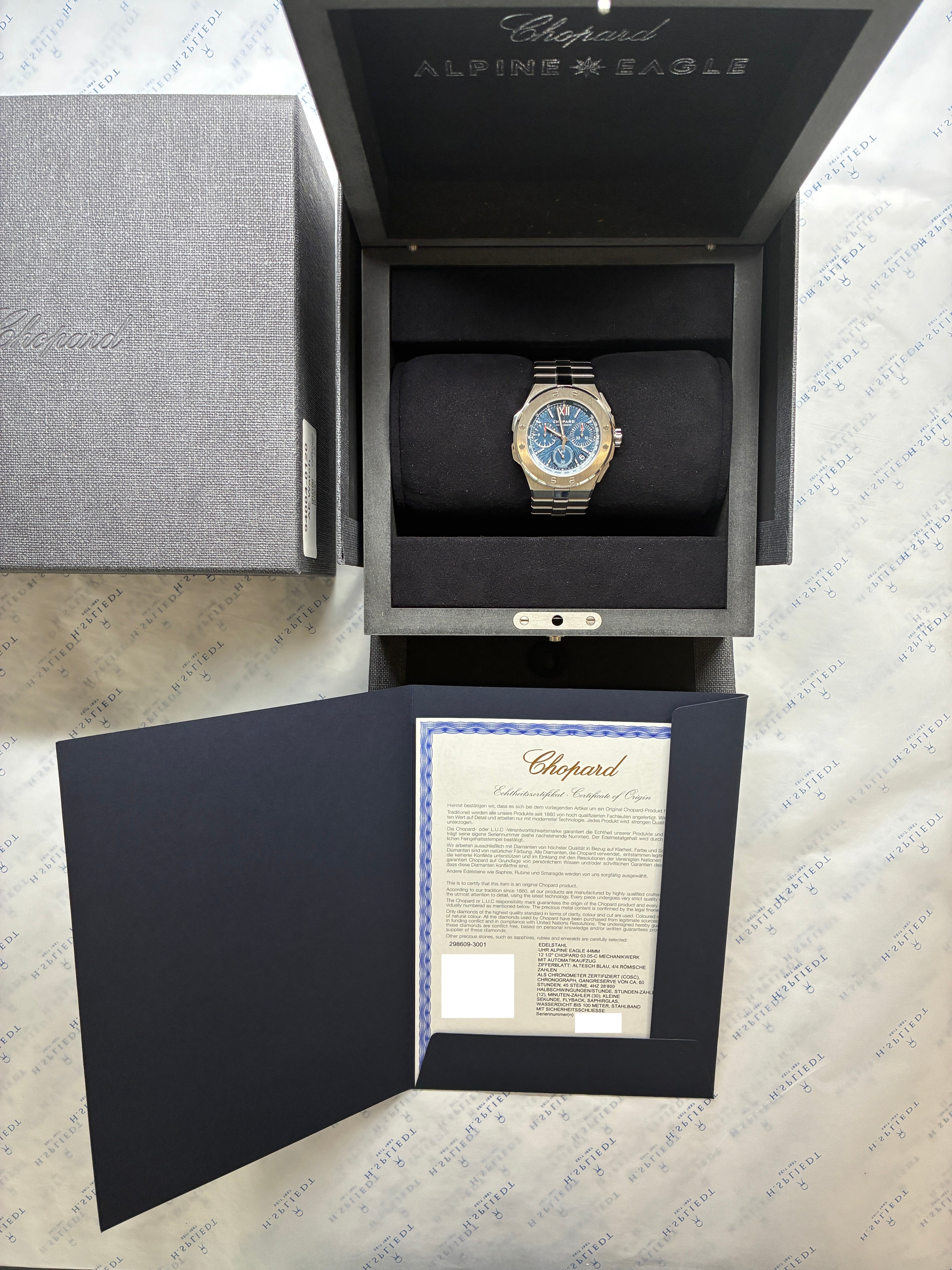 Alpine Eagle Chronograph / Blue Dial / Full-Set / 2025
