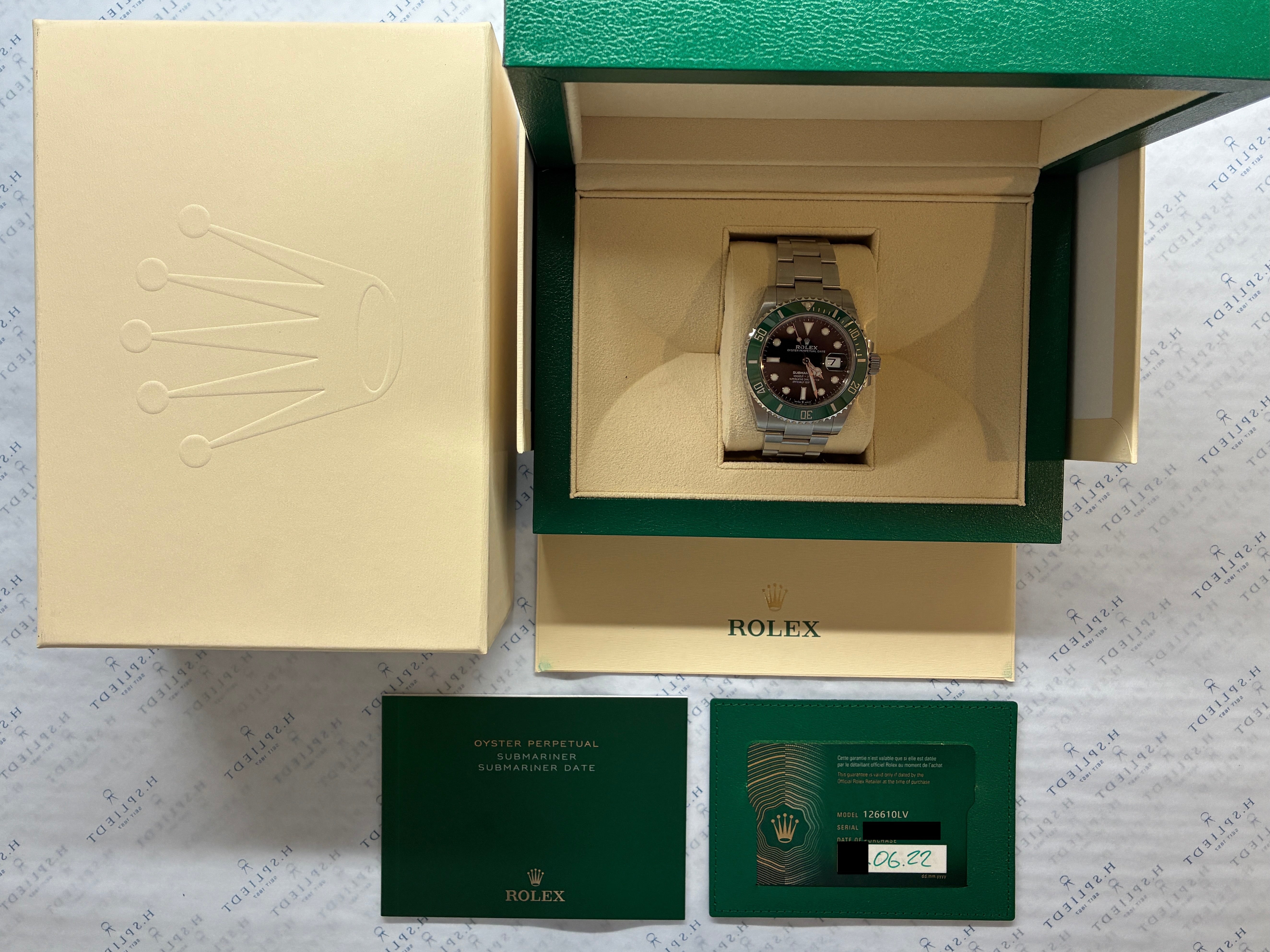 Submariner Date "Starbucks" / very good condt. / Box & Papers / 2022