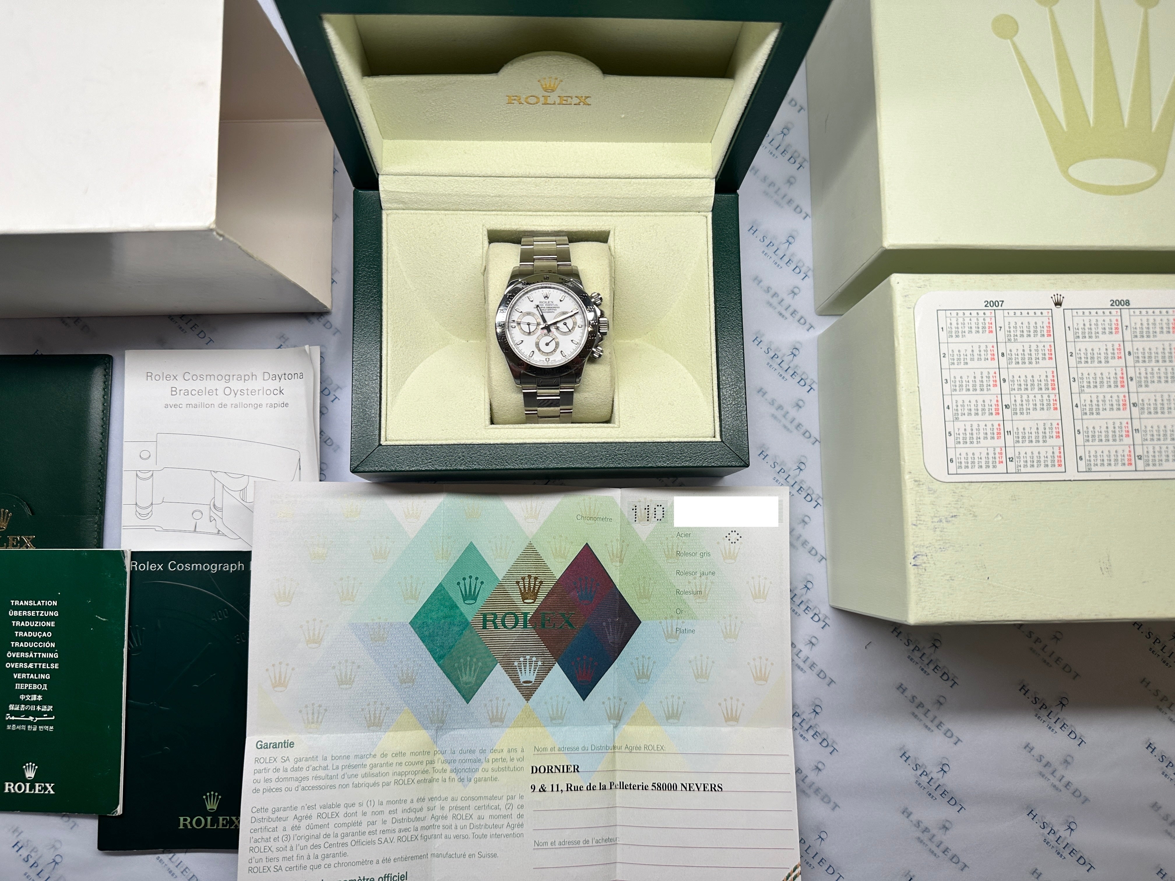 Daytona 116520 White Dial (Full-Set) -2007-