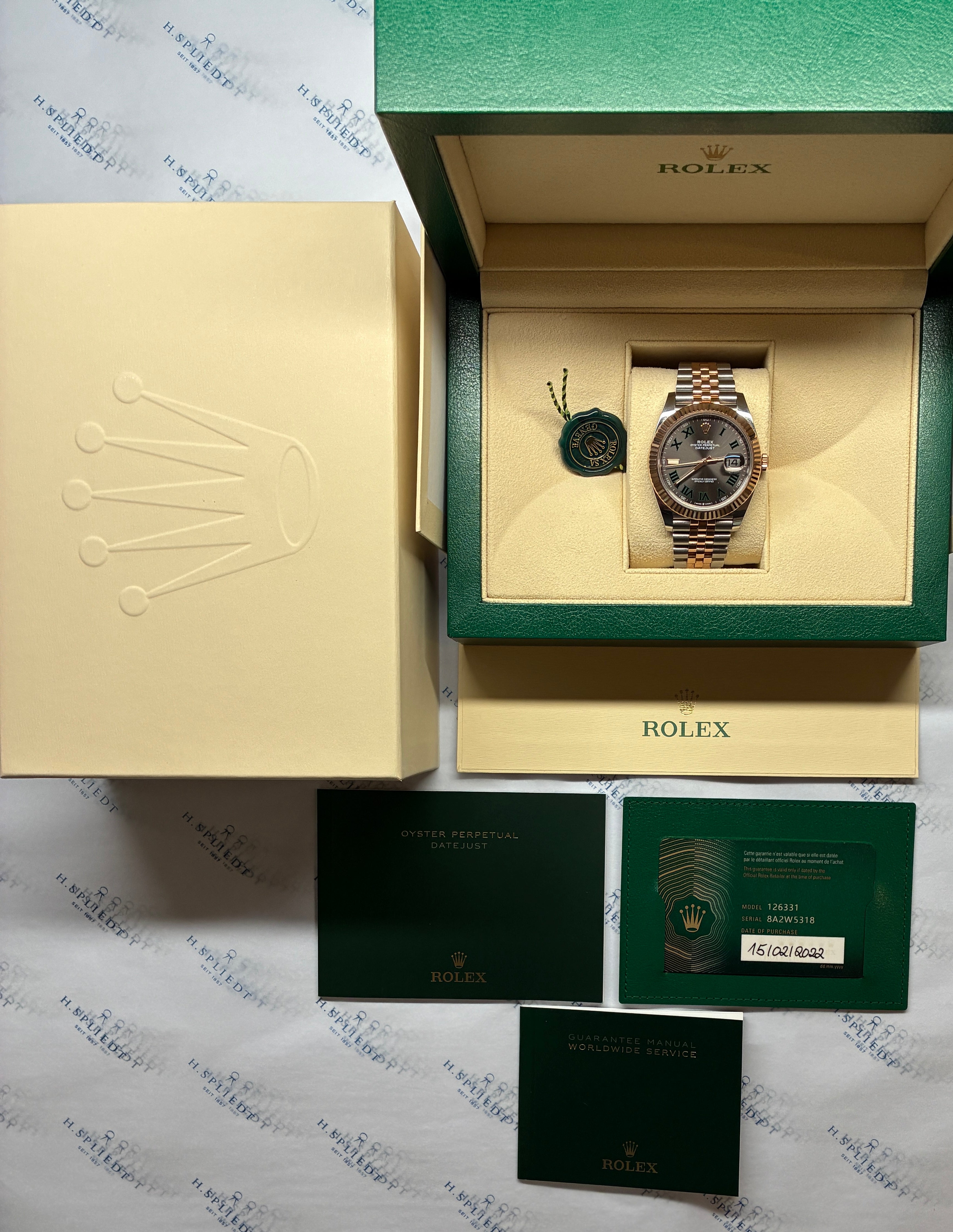 Datejust 41 Wimbledon / Bicolor / Full-Set 2022