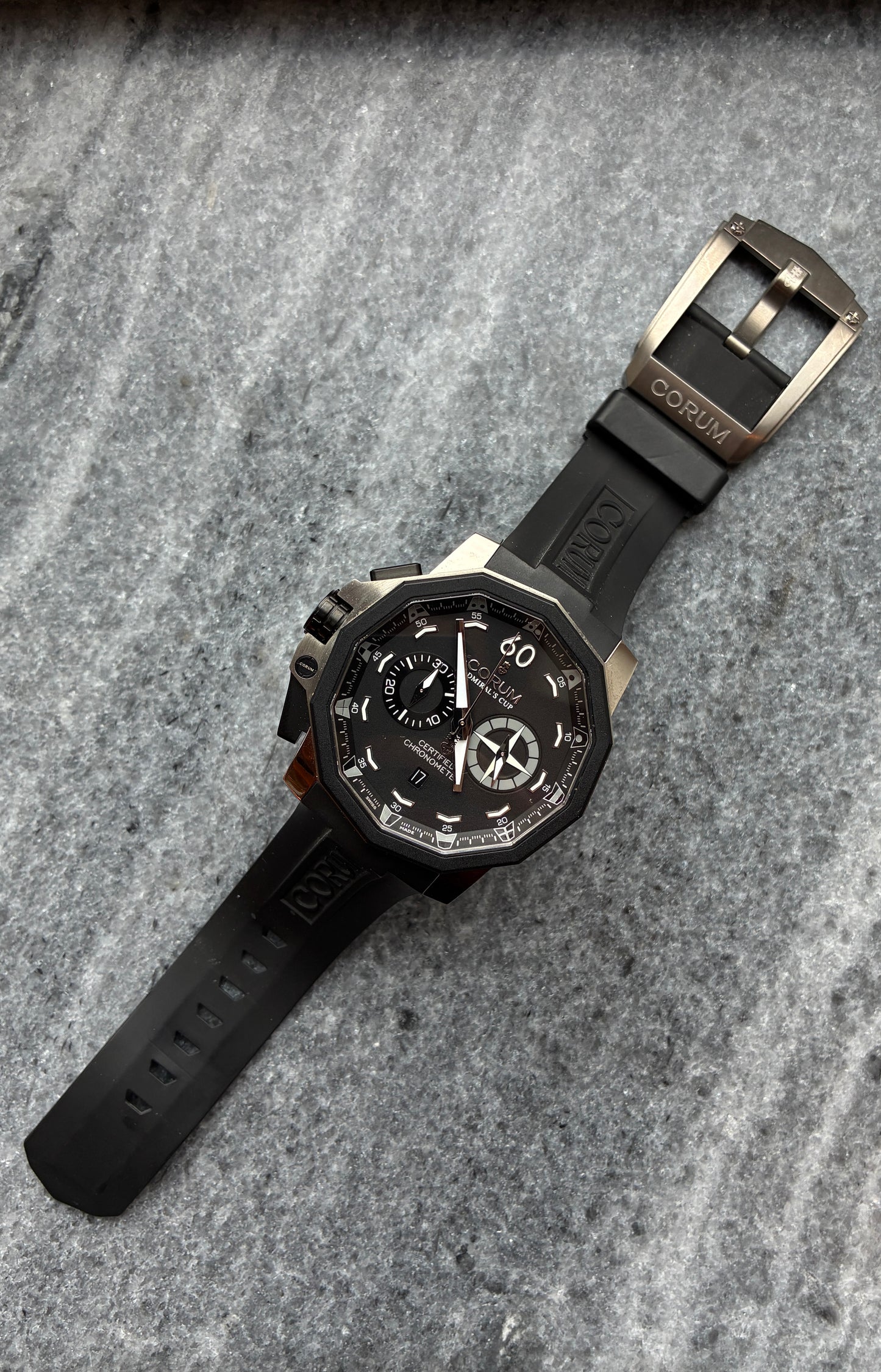 Corum Admiral's Cup Seafender 50 Chrono LHS Chronograph Admiral's Cup / Left Handed / Full-Set / 2009