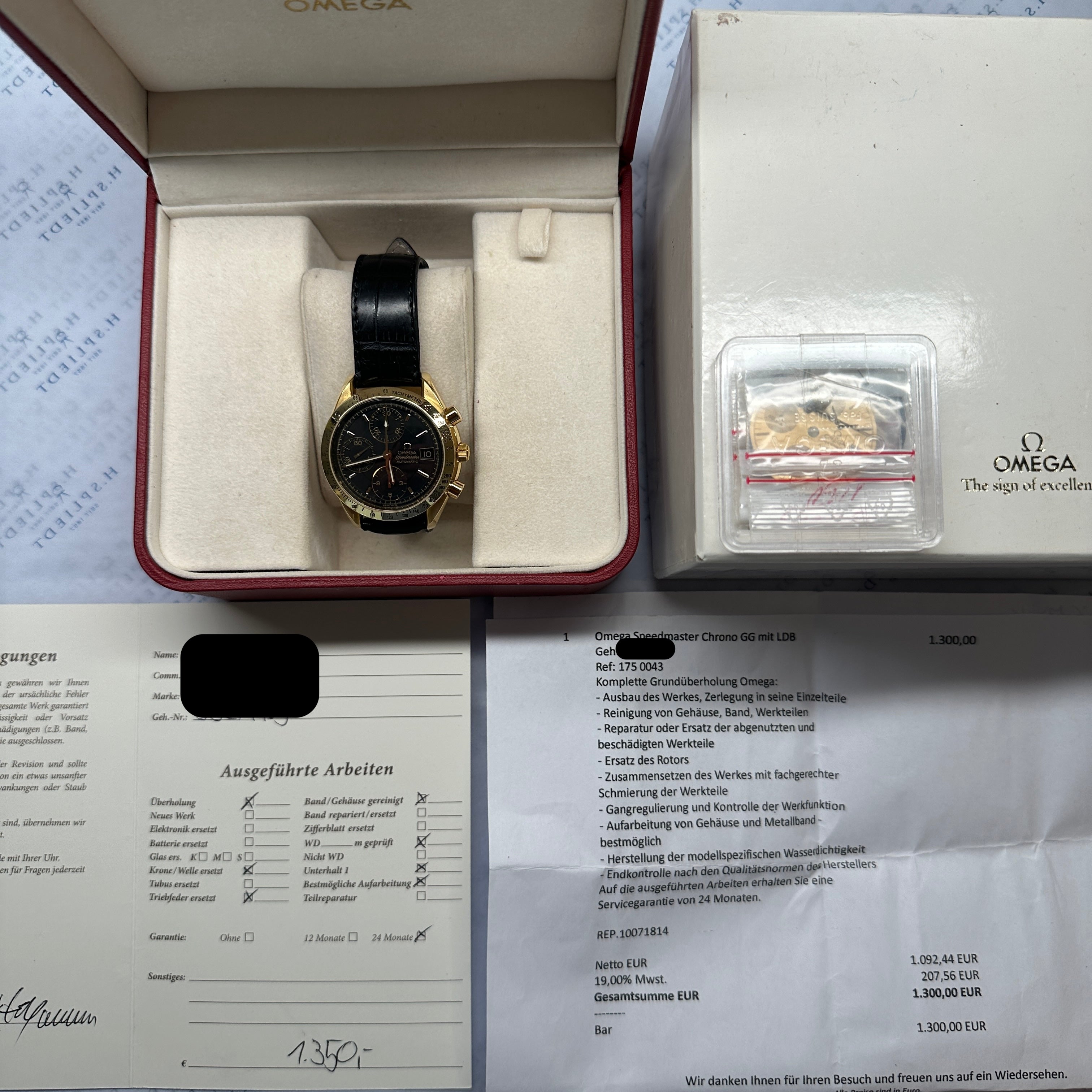 Speedmaster Date 39mm Gold