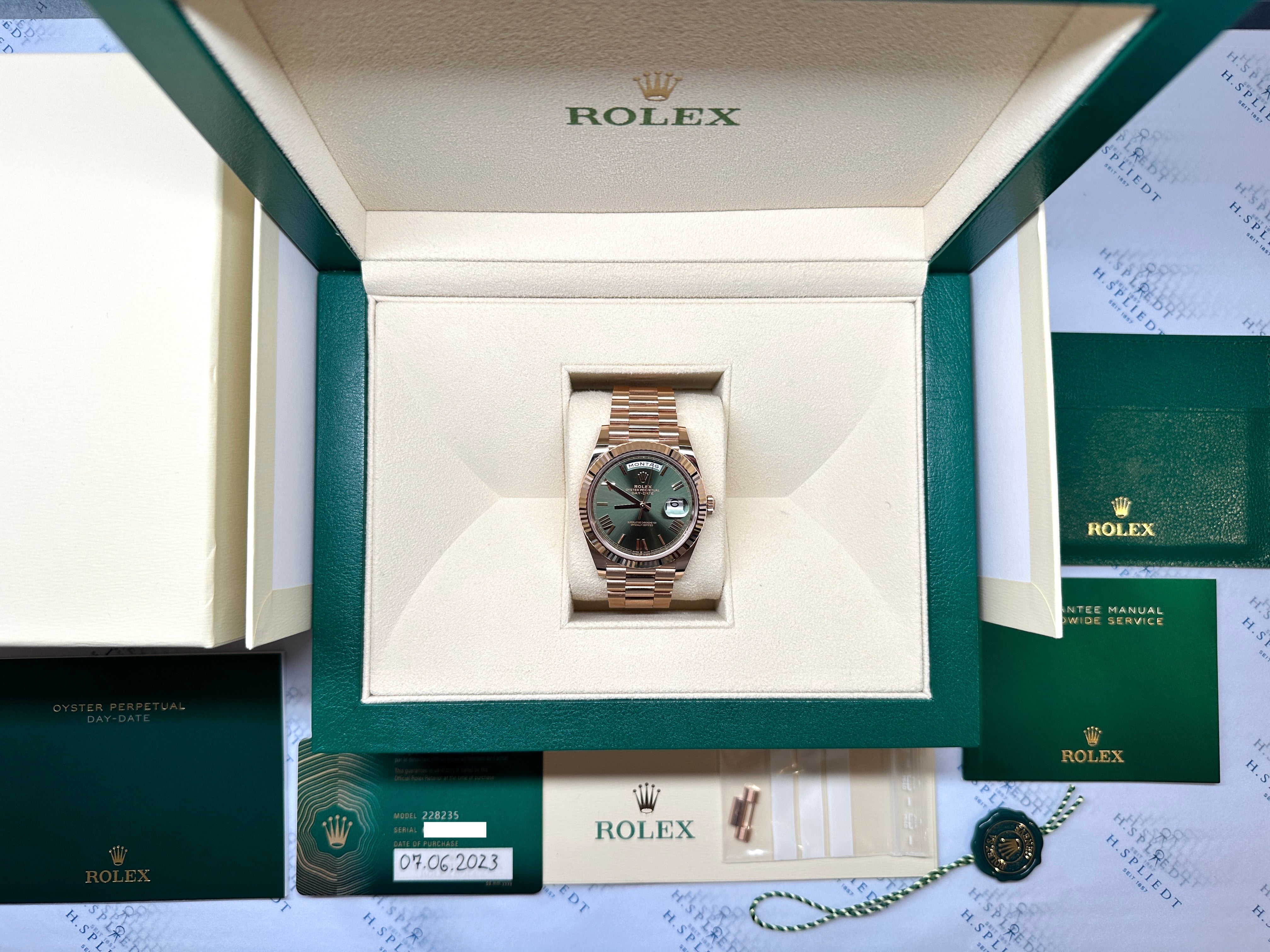 Day-Date 40 Green Dial -German Day- (2023)