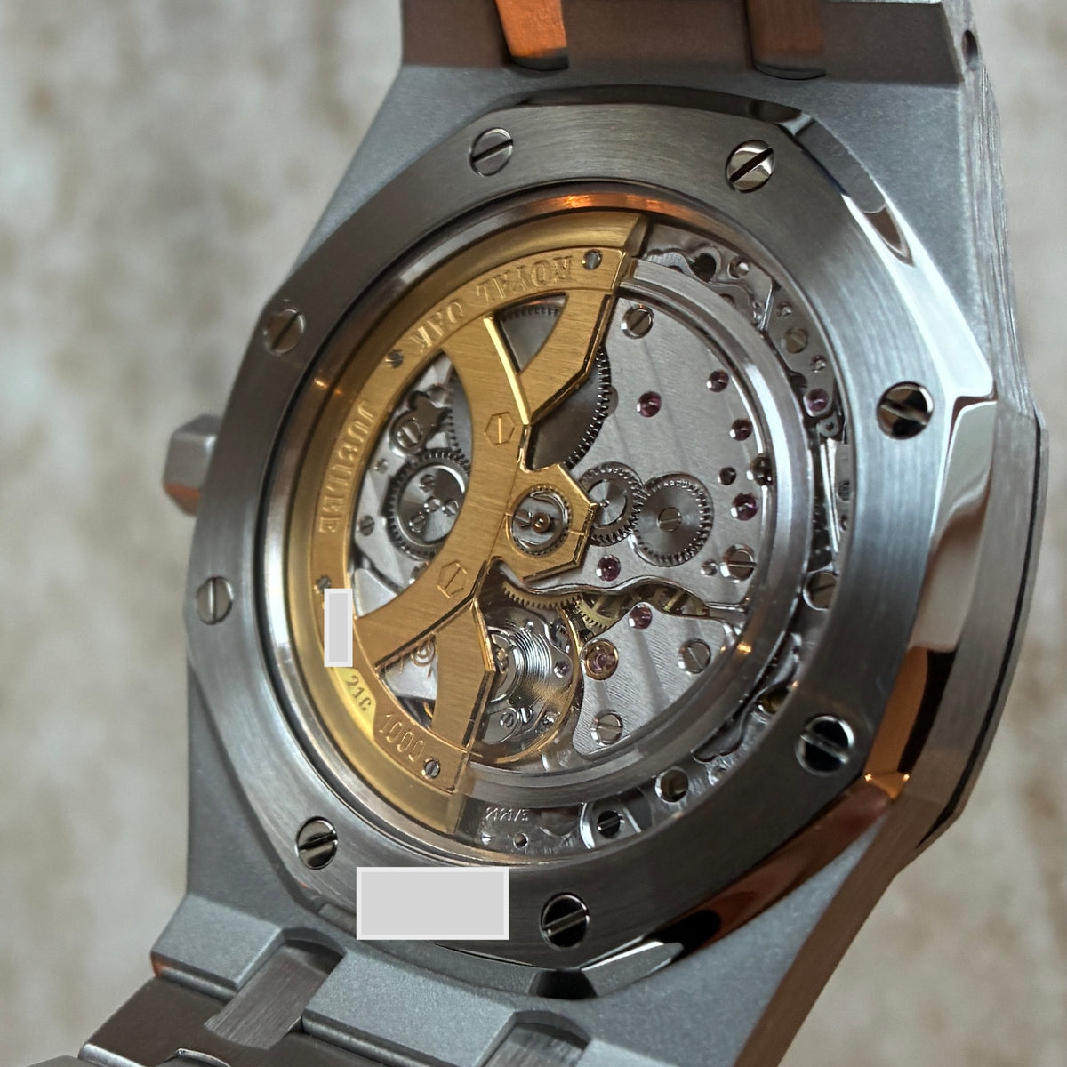 Royal Oak Jumbo / Tropical Dial / Vintage / Jubilee / Audemars Piguet Service Nov. 2026 / All links / 20 Years Edt. / Limited 1 of 1000 / Box & Certificate of authenticity / 1994 - Juwelier Spliedt