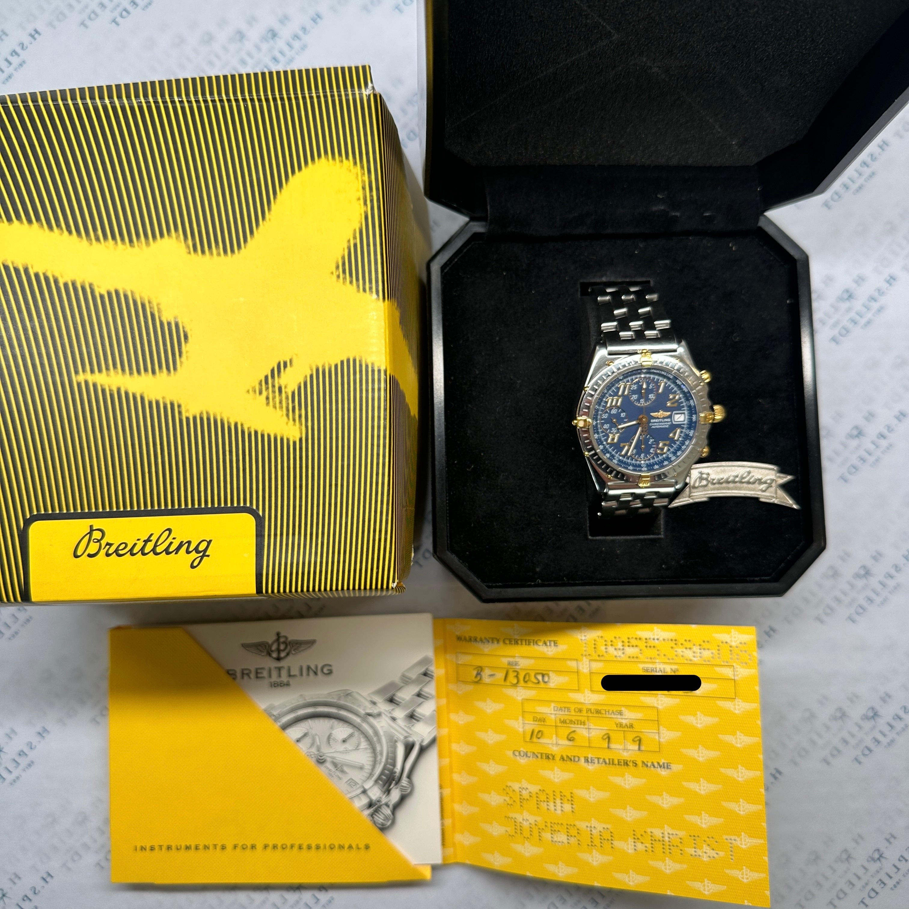 Chronomat B13050.1 Steel & Gold / Full Set / 1999