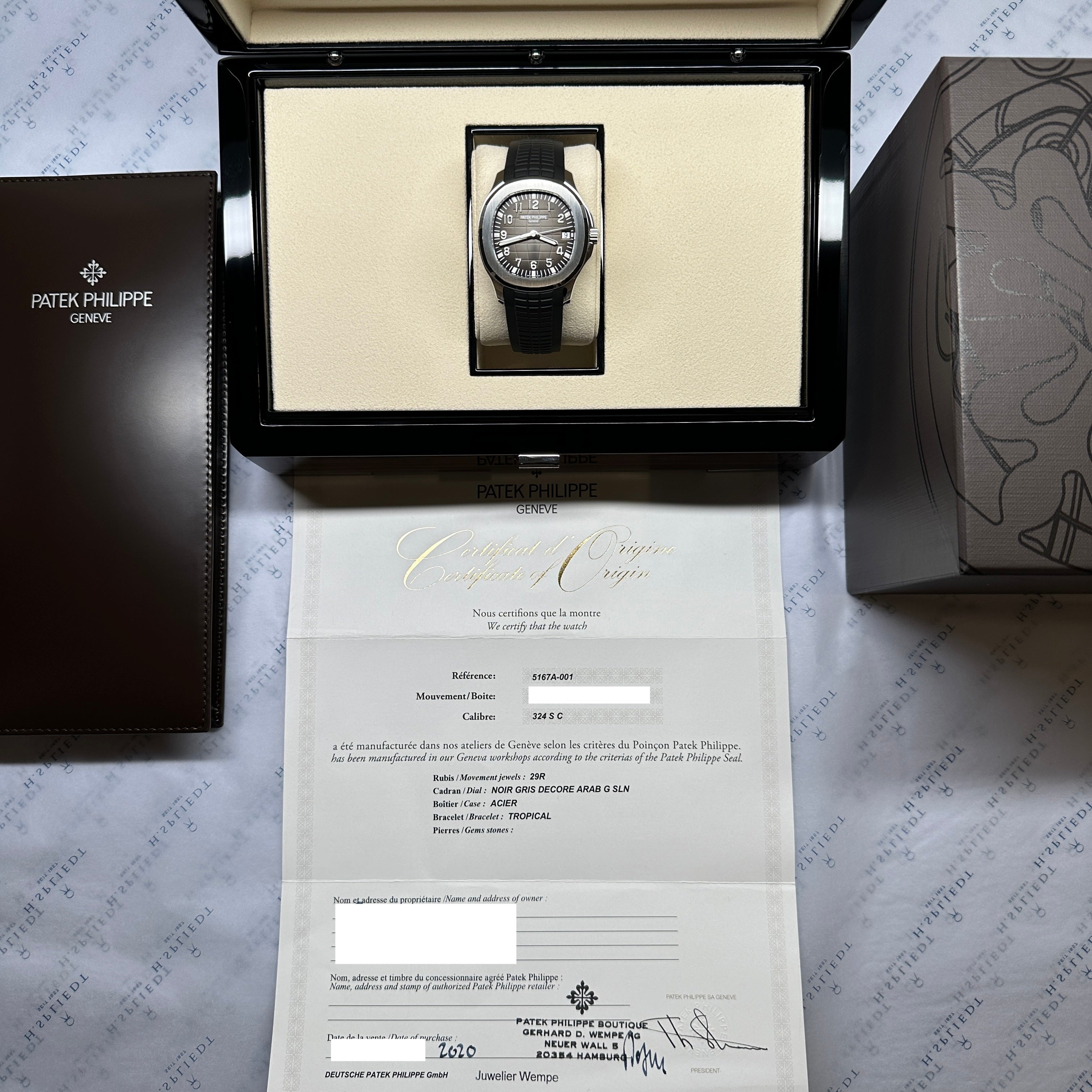 Aquanaut 5167A-001 / Full Set / premium Condition / Germany / 2020