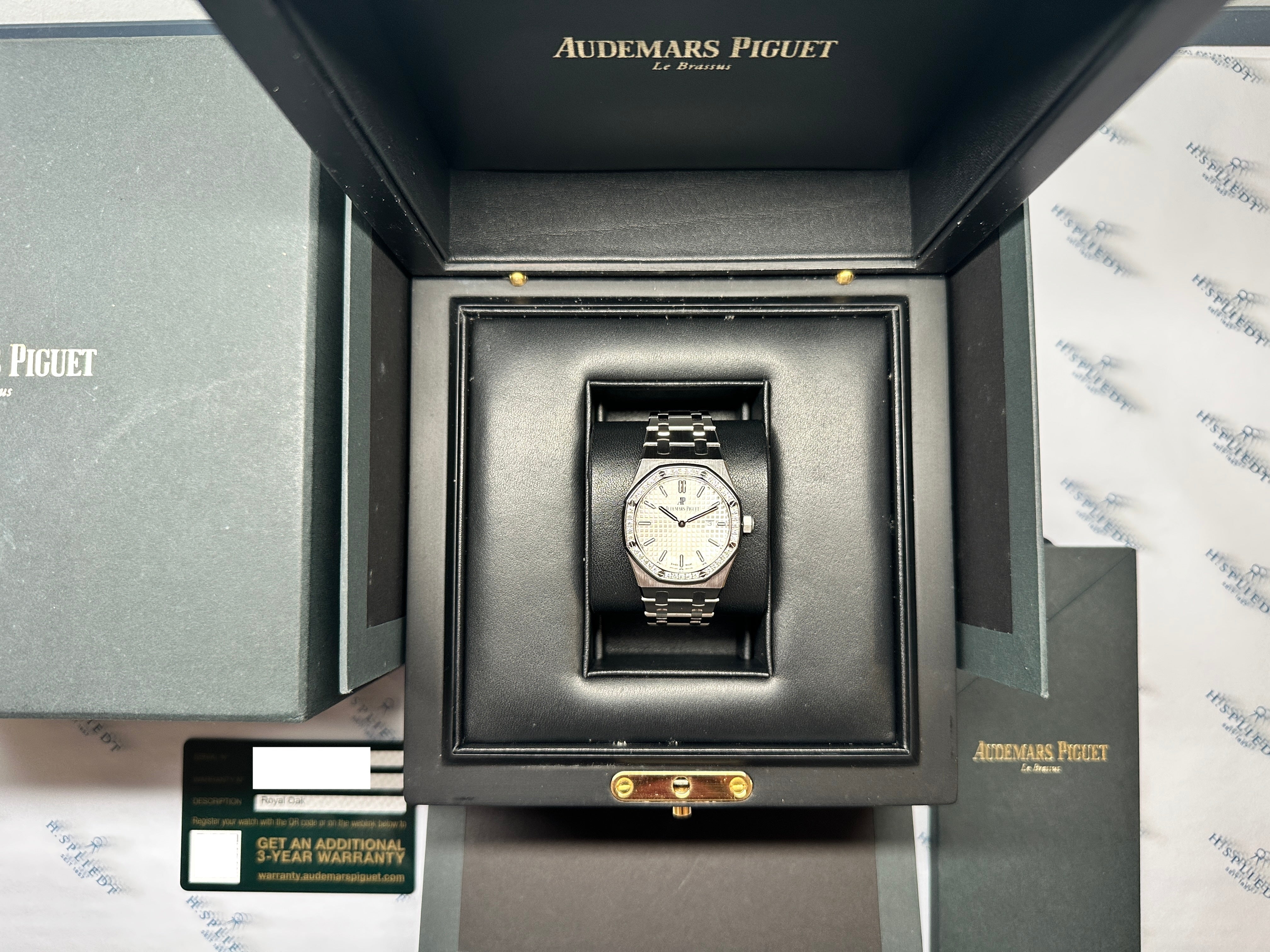 Royal Oak Lady 33 mm Diamonds (Silver) Full Set -2023-